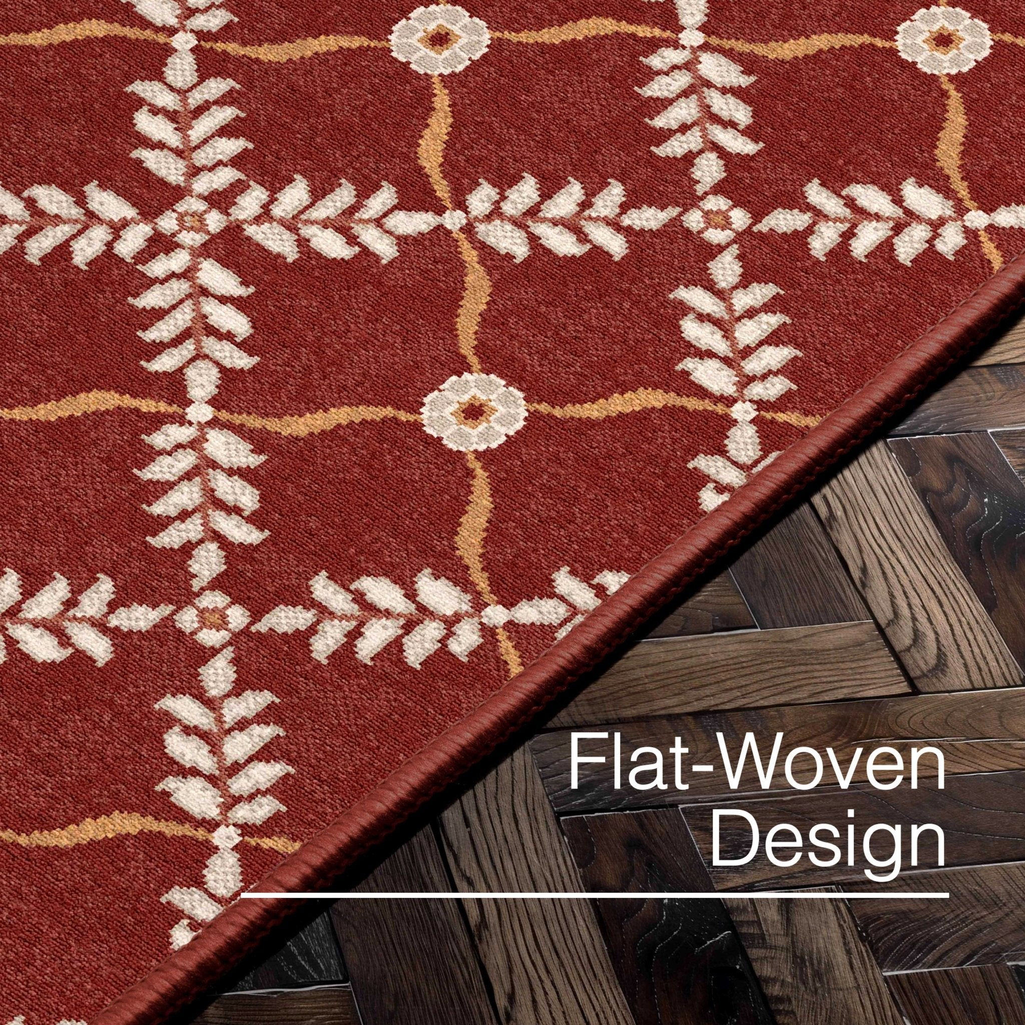 Aldwyn Custom Rug - Traditional Lattice Pattern, Easy Clean, Low Pile, Personalized Sizes、mySite、gigharbornorthrealestate