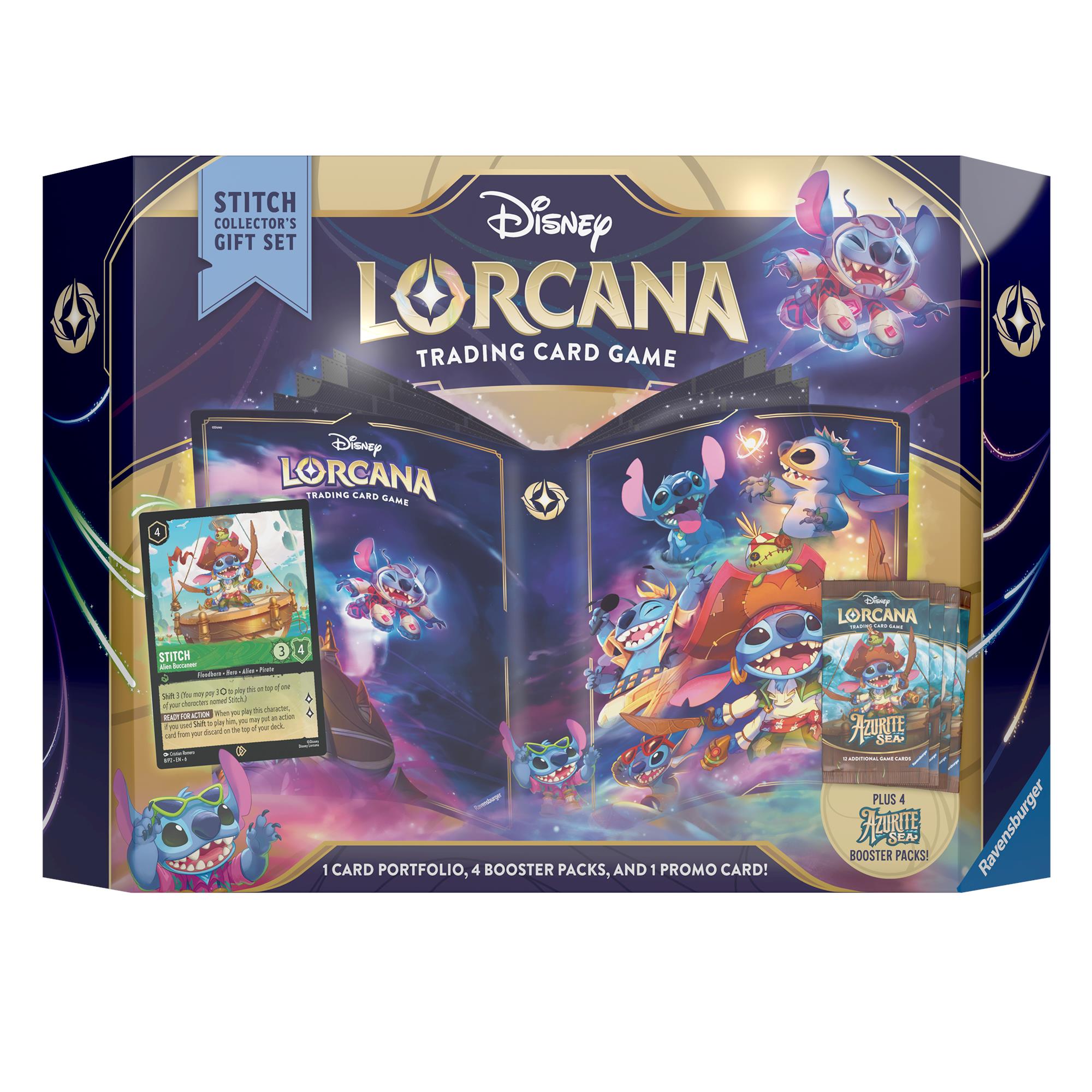 Disney Lorcana Trading Card Game - Azurite Sea Stitch Collector's Gift Set、mySite、camillekostekn