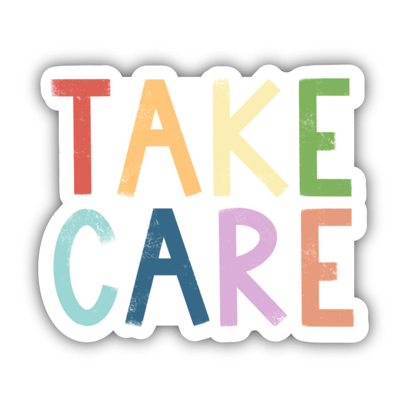  Take Care Positivity Lettering Sticker、mySite、elrpsem3k