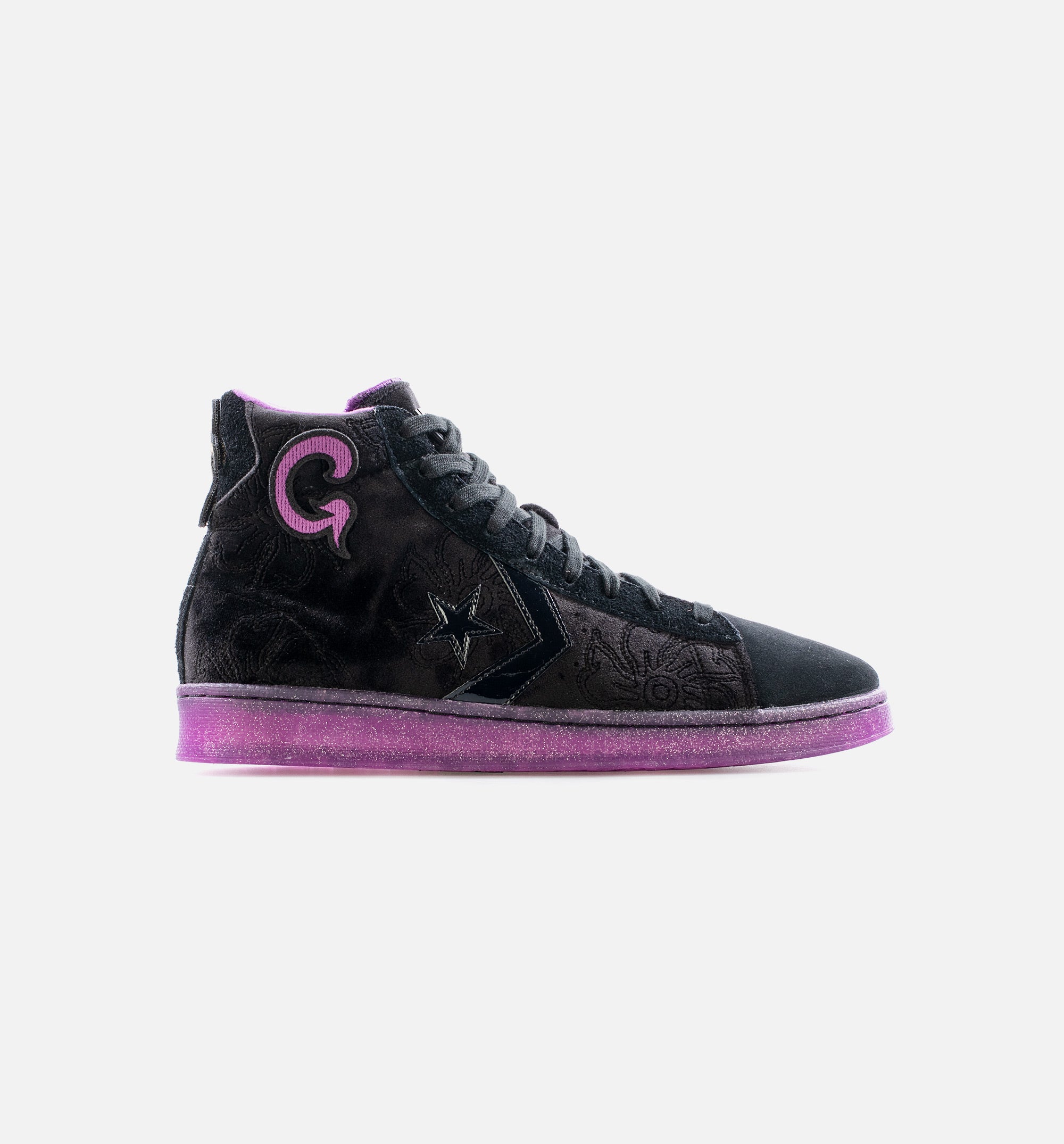 Joe Freshgoods X Pro Leather Hi Top Mens Lifestyle Shoe - Black/Purple、mySite、dreamappss