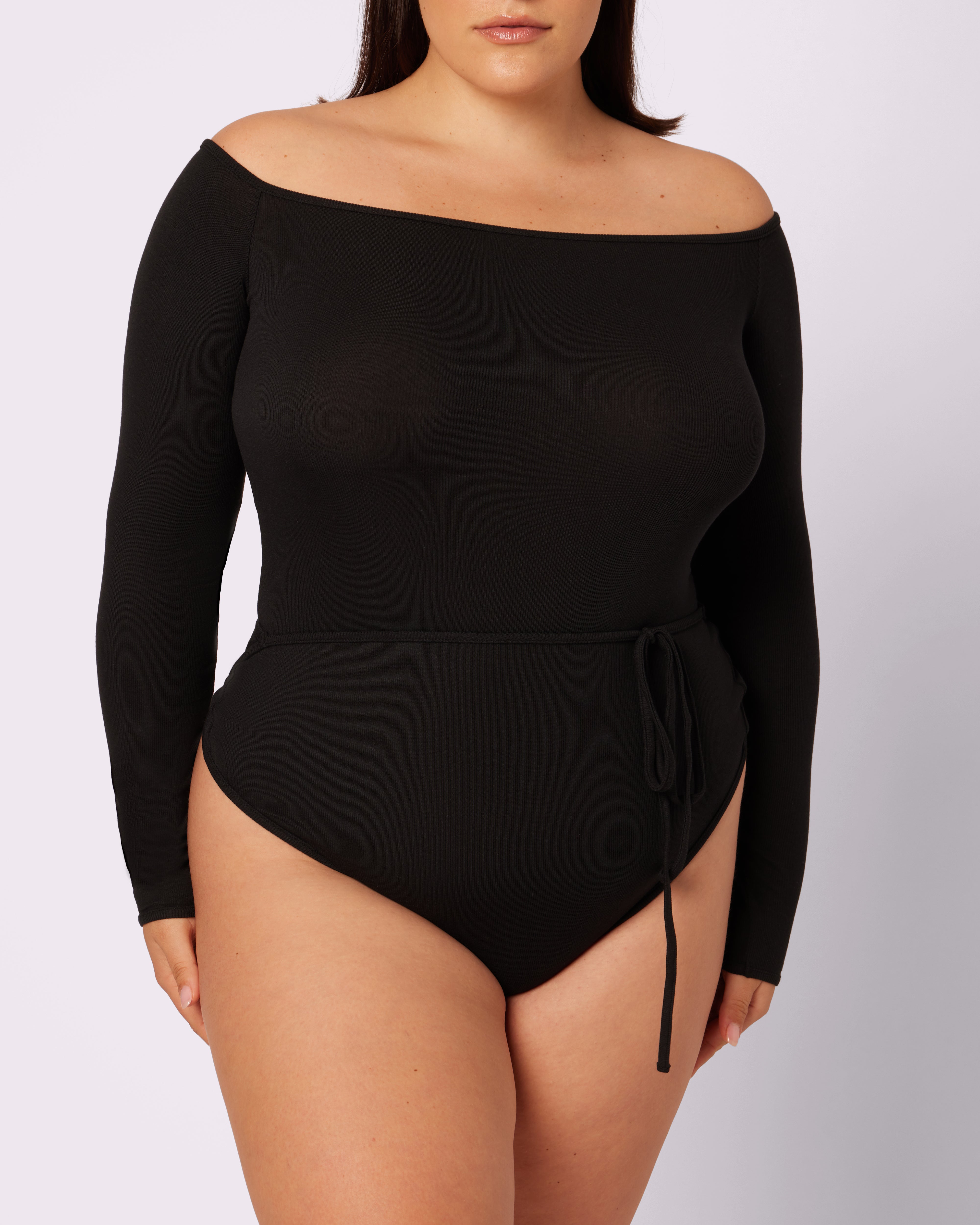 Comfort Rib Tie-Back Long Sleeve Bodysuit | Lush Rib | Archive (Eightball)、mySite、bengalsvssteelers