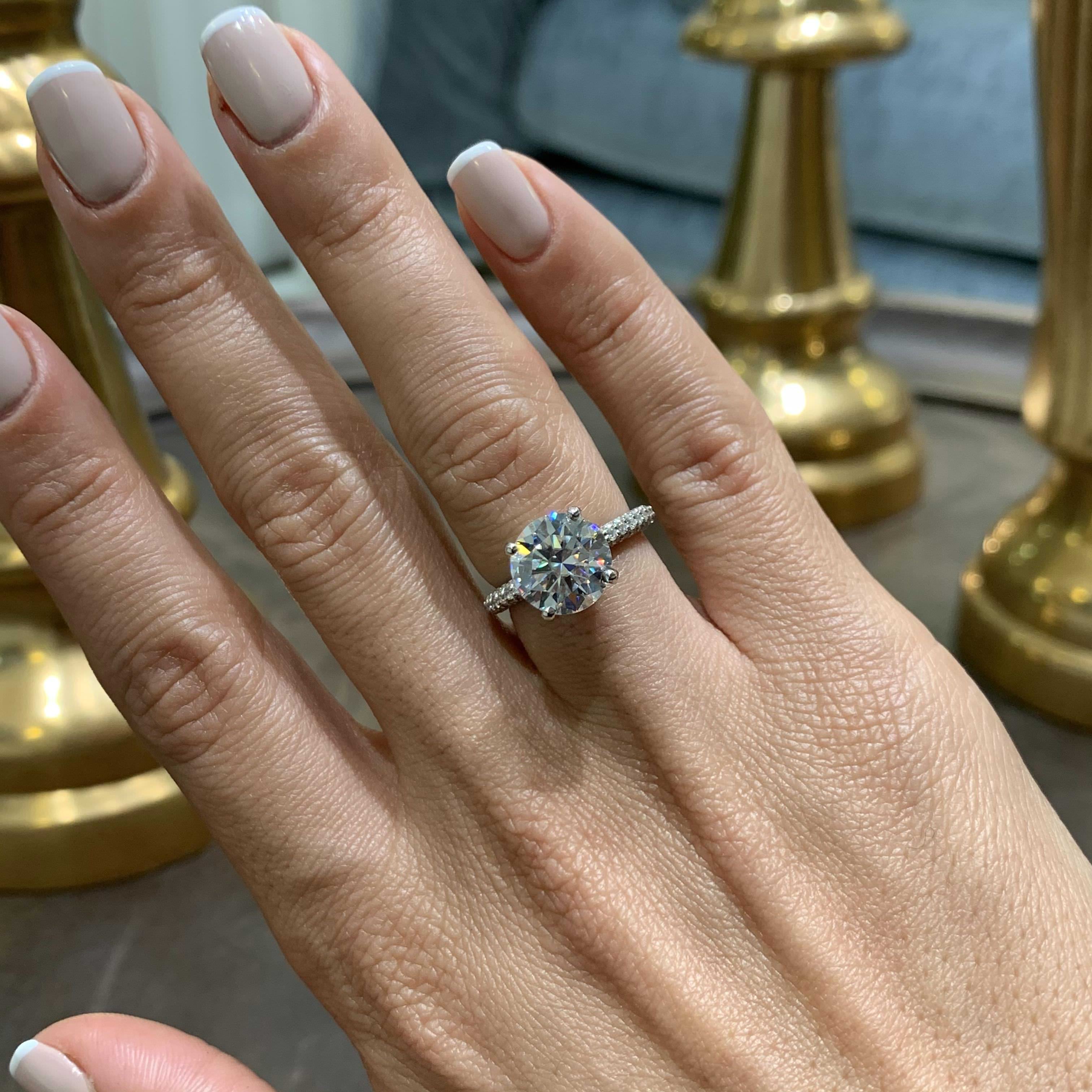 Lorena Moissanite & Diamond Ring -Platinum、mySite、hinf8tx79