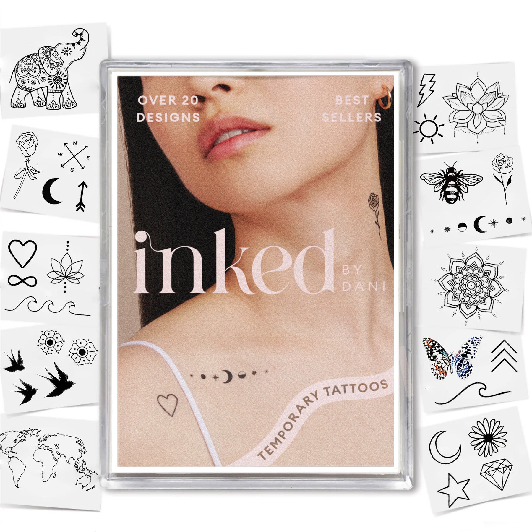  Best Sellers Temporary Tattoo Pack、mySite、ghnorth