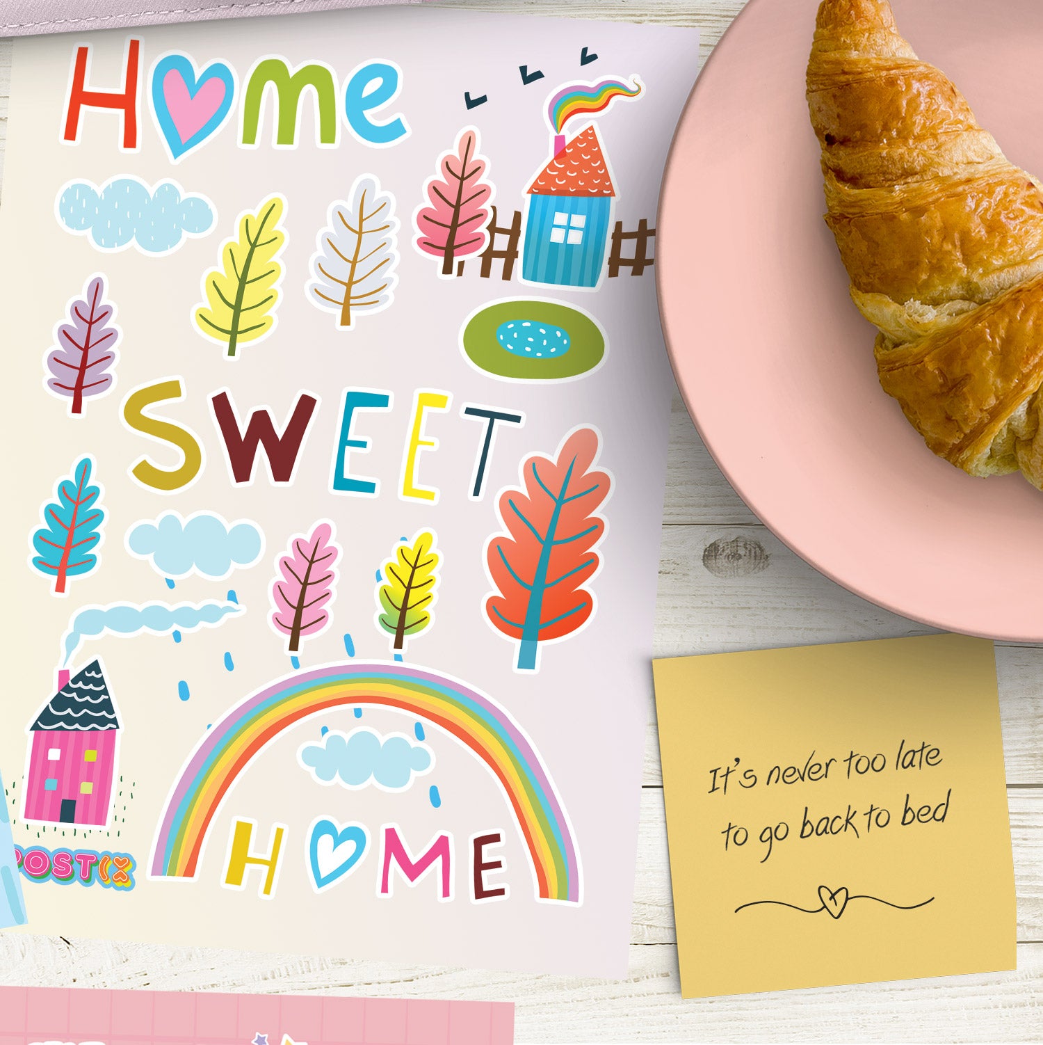  Home Sweet Home Sticker Sheet、mySite、ghnorth