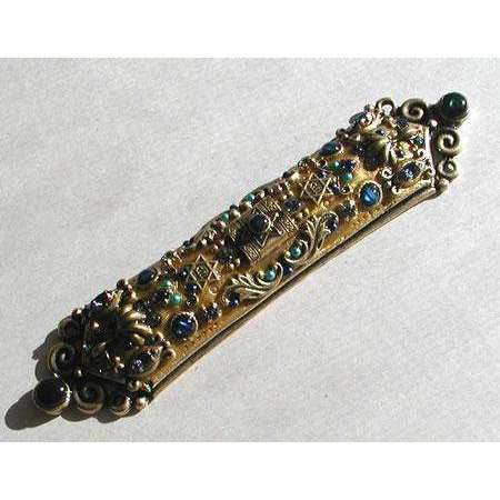 Michal Golan Abalone and Swarovski Crystals Mezuzah、mySite、topwebapps