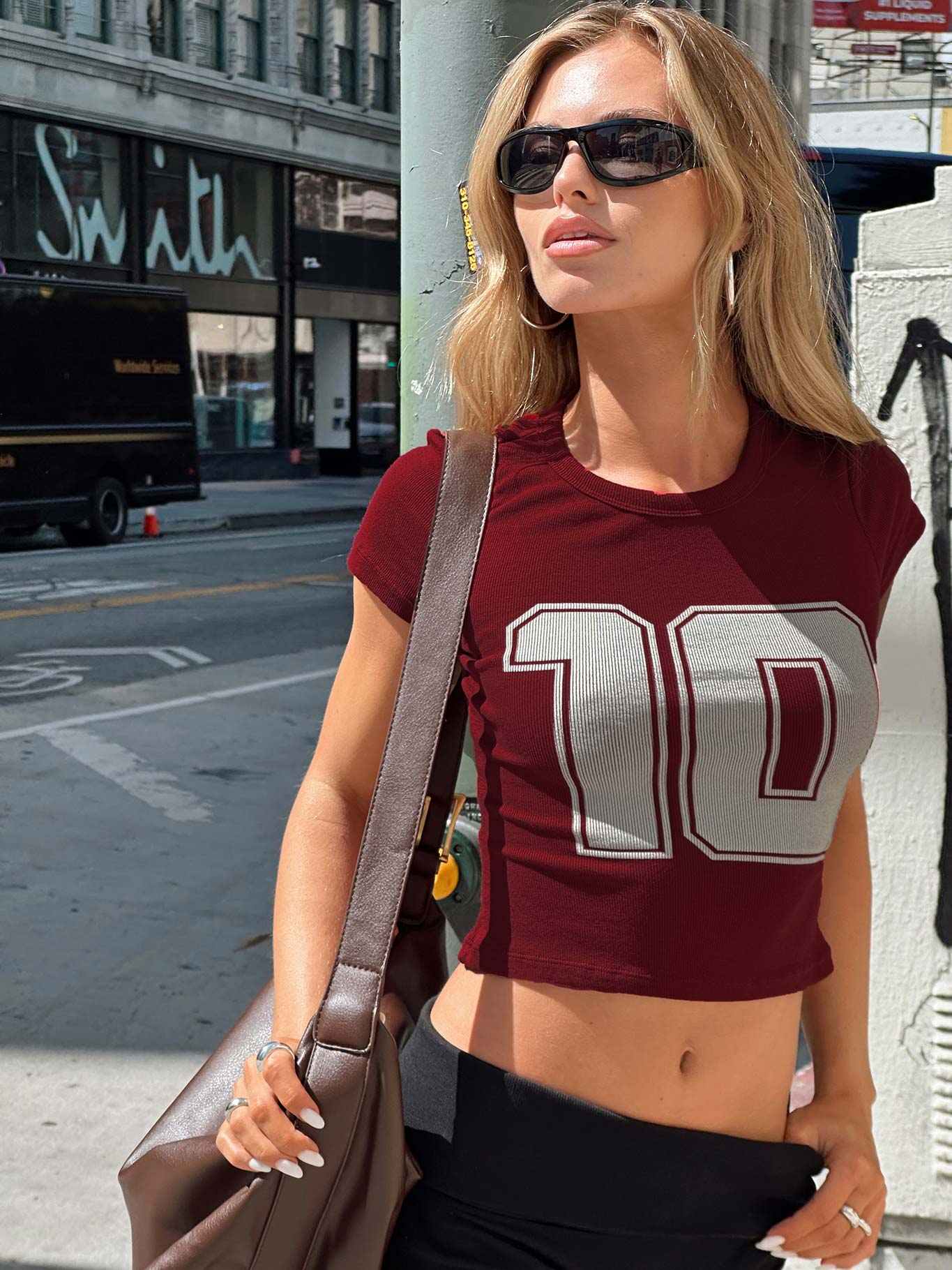 Baseline Rib Tee One Zero Red、mySite、solidvoid