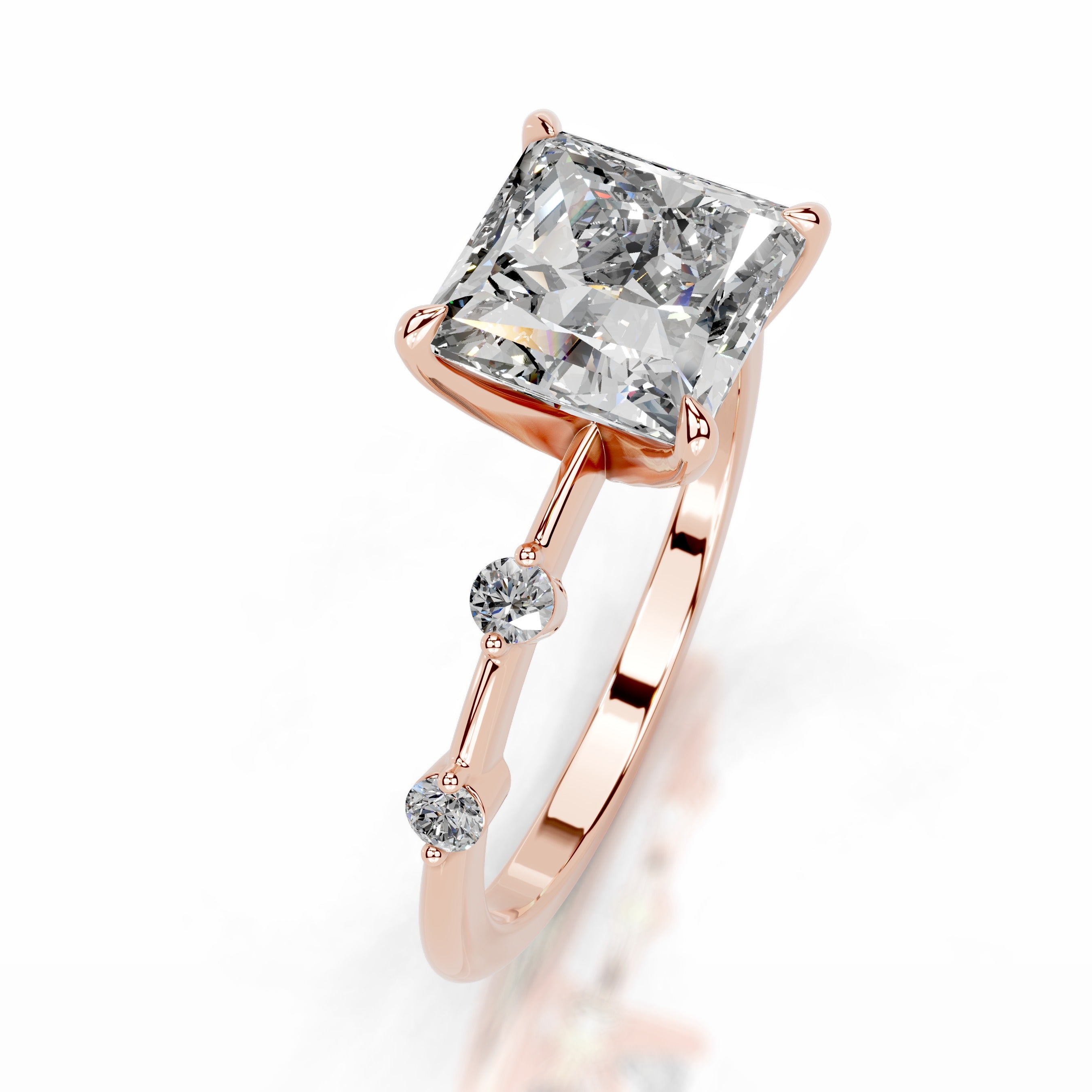 Timmey Diamond Engagement Ring - 14K Rose Gold、mySite、hinf8tx79