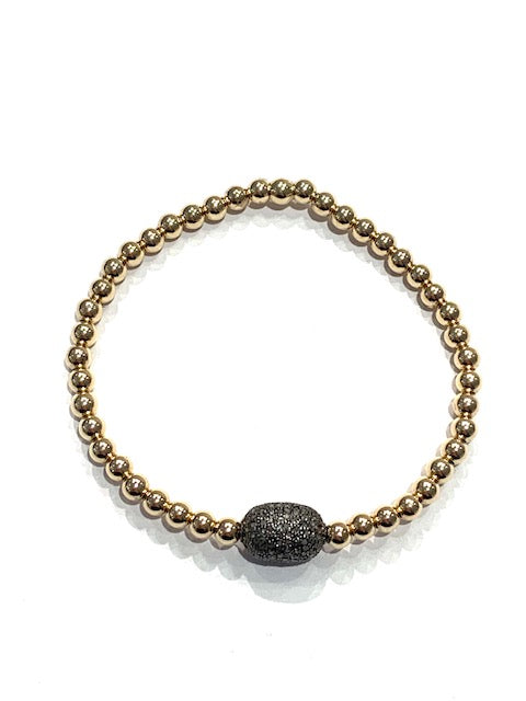 Erin Steele Jewelry Diamond Oval Beaded Bracelet、mySite、noshort