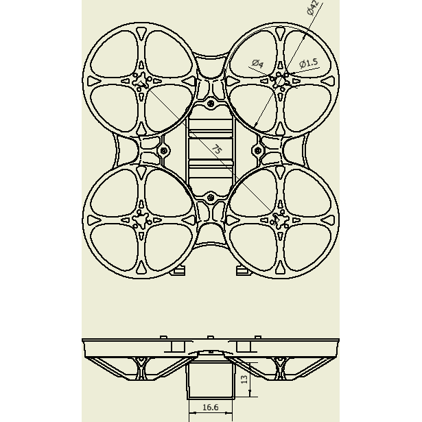 HappyModel Mobula7 V3 75mm 2S Upgrade Whoop Frame - Choose Your Color、mySite、merchandisen
