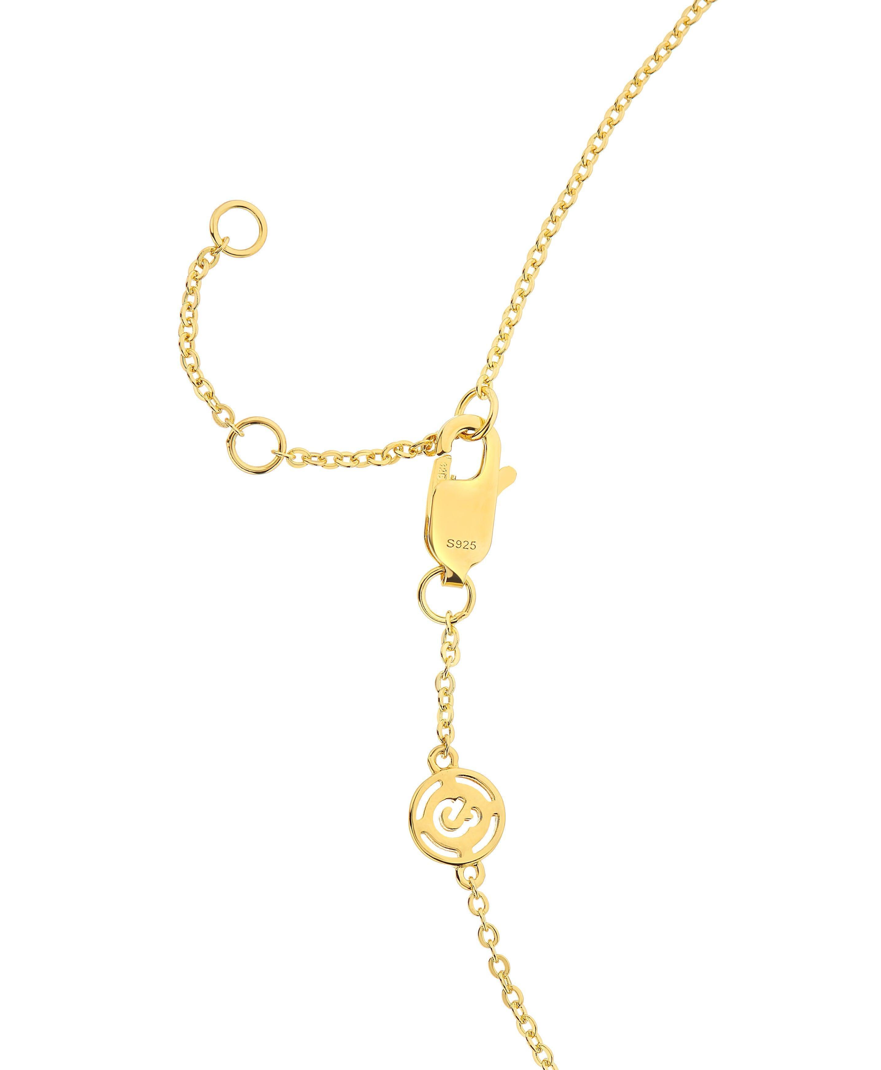  Rosa Necklace Blue 18ct Gold Plated