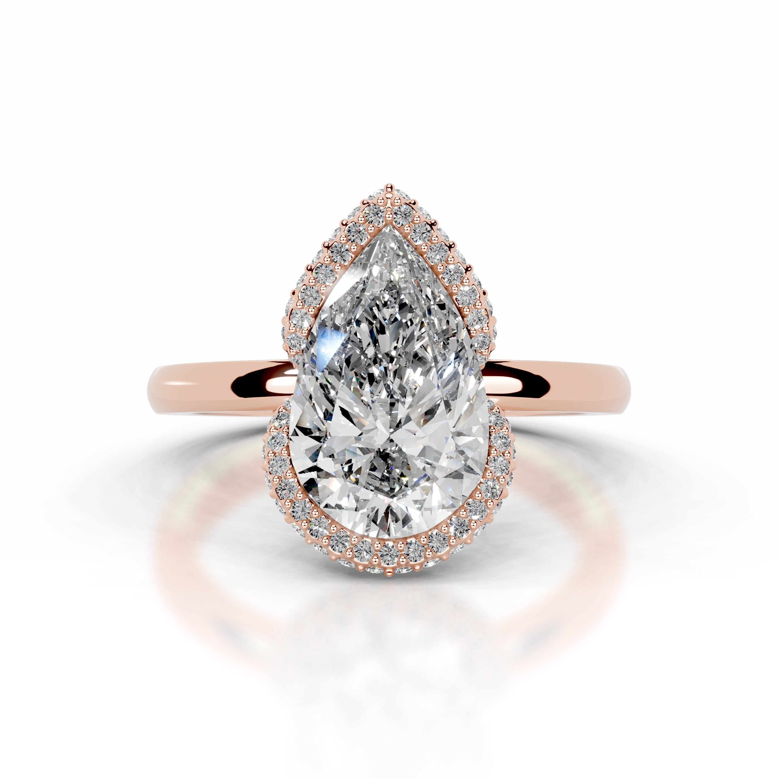 Bowie Diamond Engagement Ring - 14K Rose Gold、mySite、hinf8tx79