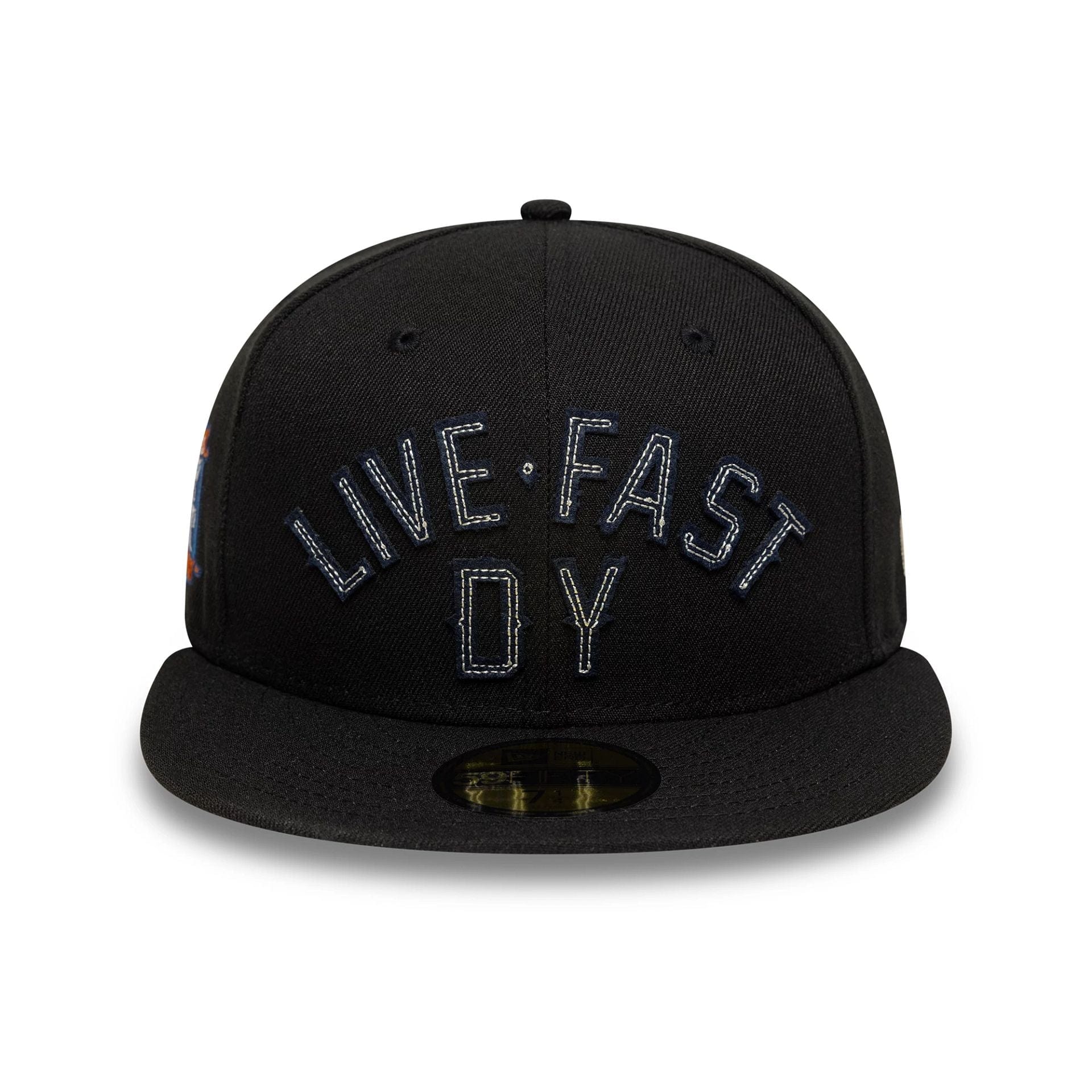 LFDY x New Era Wordmark Black Low Profile 59FIFTY Fitted Cap、mySite、vikingsvslions