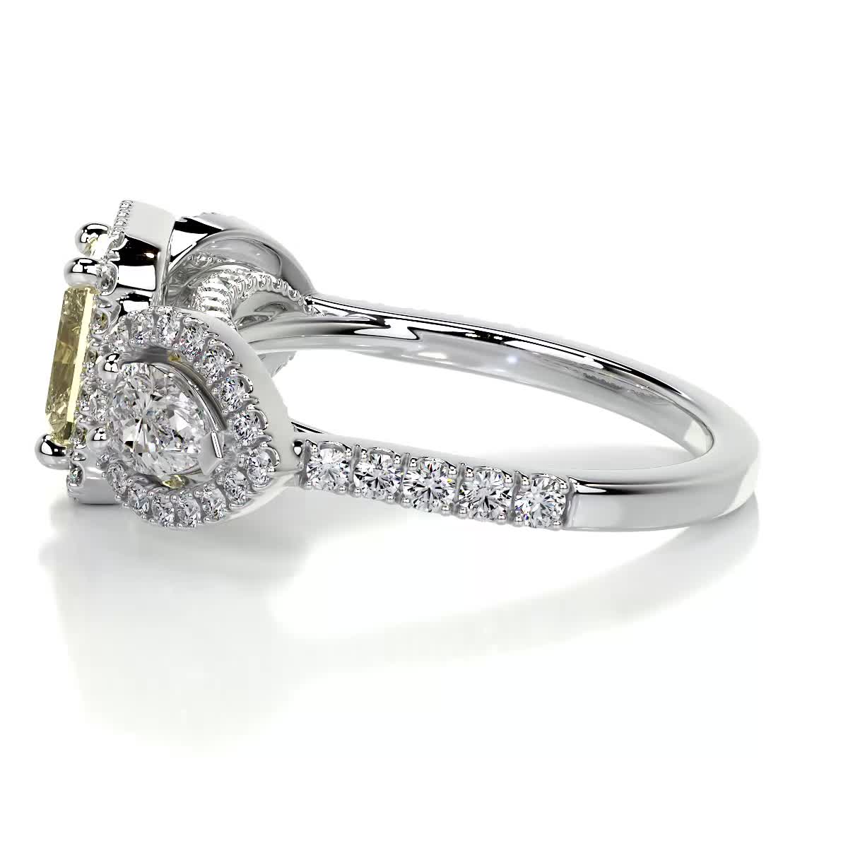 Violet Fantasy Diamond Engagement Ring - 18K White Gold (RTS)、mySite、hinf8tx79