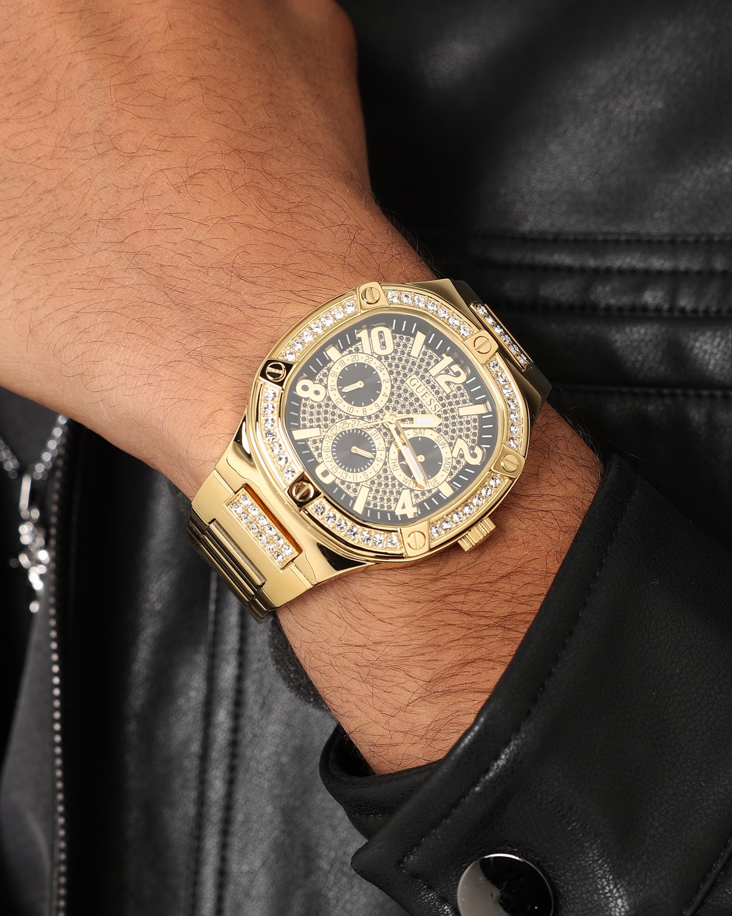 Guess Mainline Duke Watch Gold、mySite、zt4zffjzw