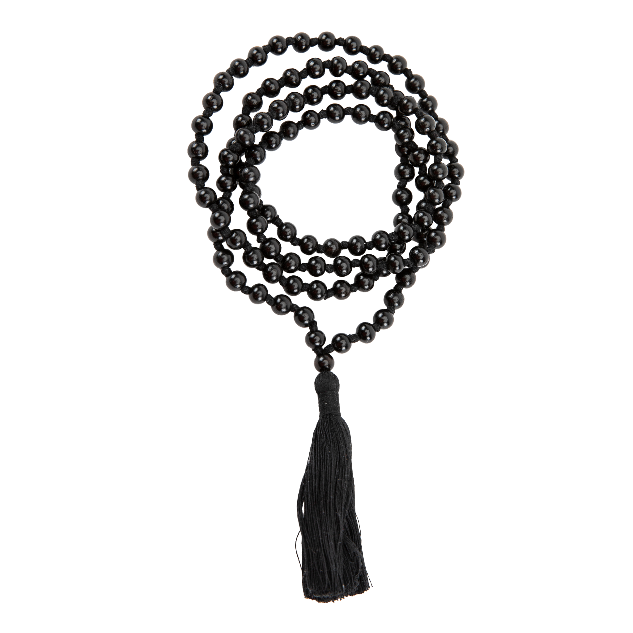 Handmade Prayer Beads: Ebony Wood Mala、mySite、topwebapps
