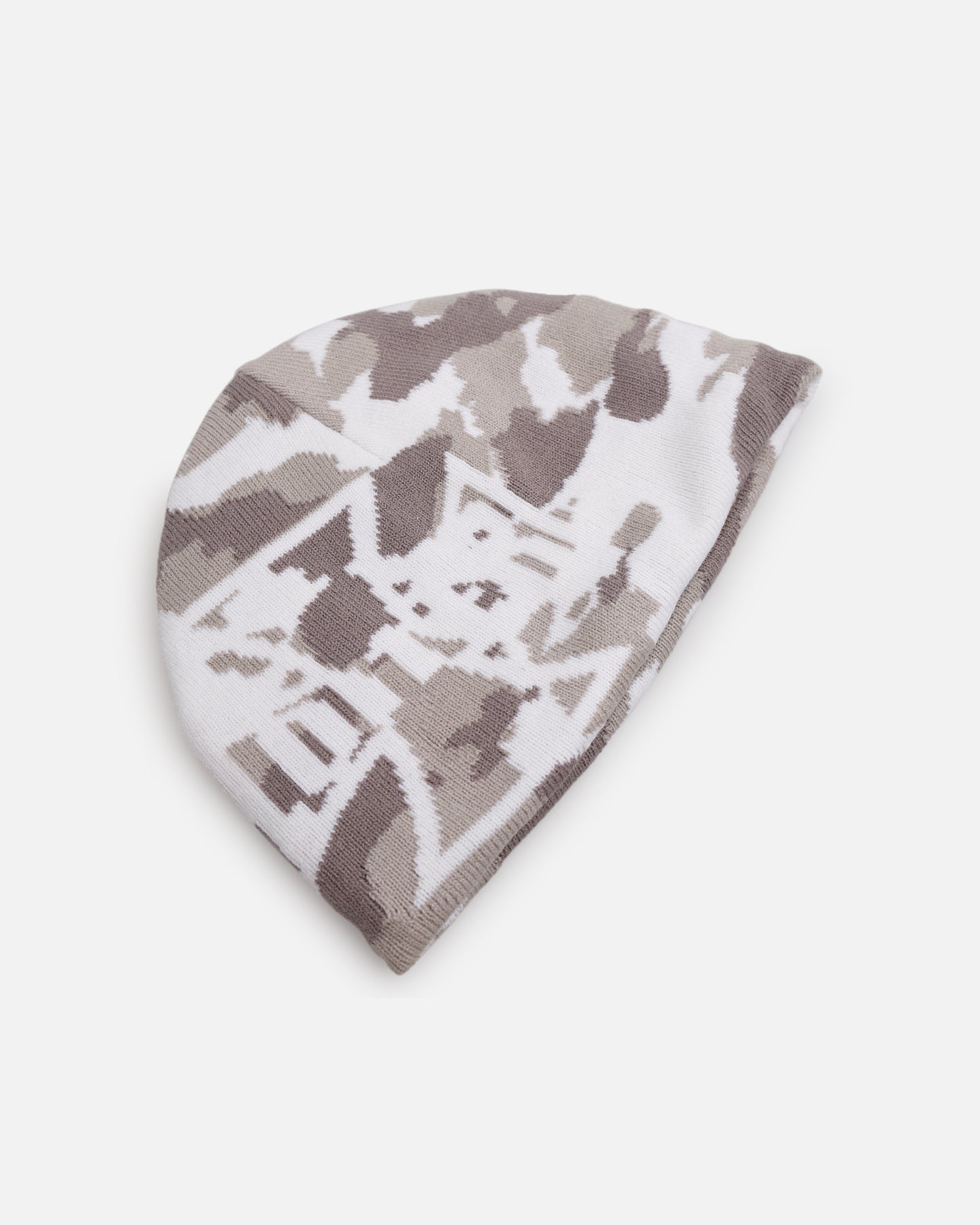 Loiter Motor Skull Knit Beanie Snow Camo、mySite、zt4zffjzw