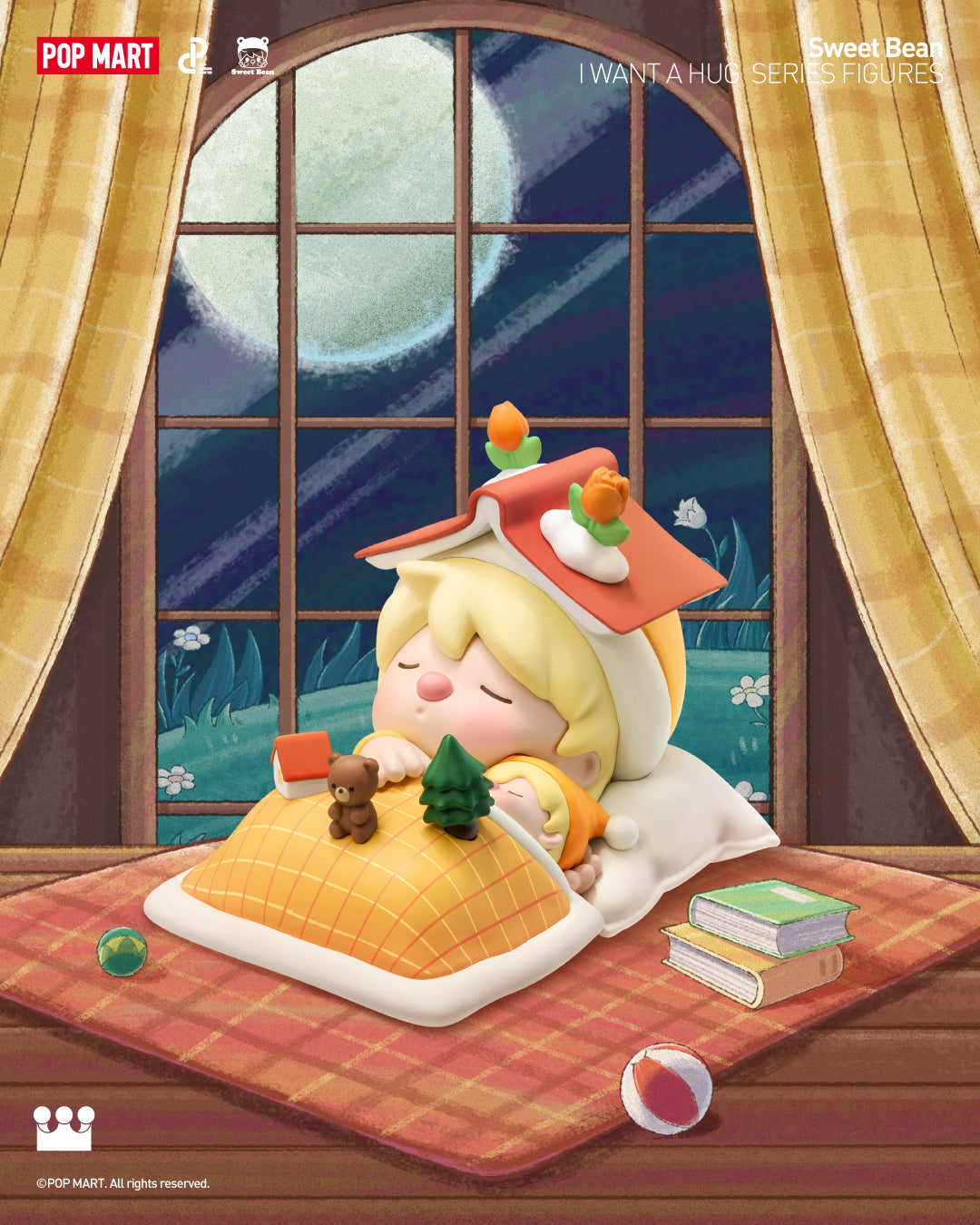  POP MART Sweet Bean I Want a Hug Series Figures、mySite、greenlandpopulation