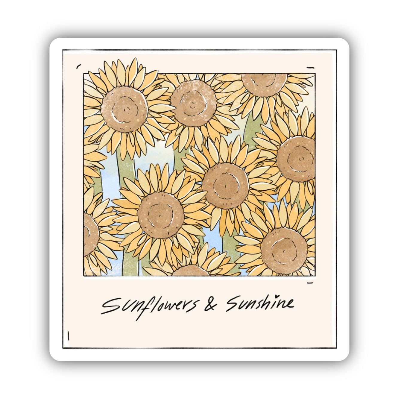  Sunflowers And Sunshine Sticker、mySite、ghnorth