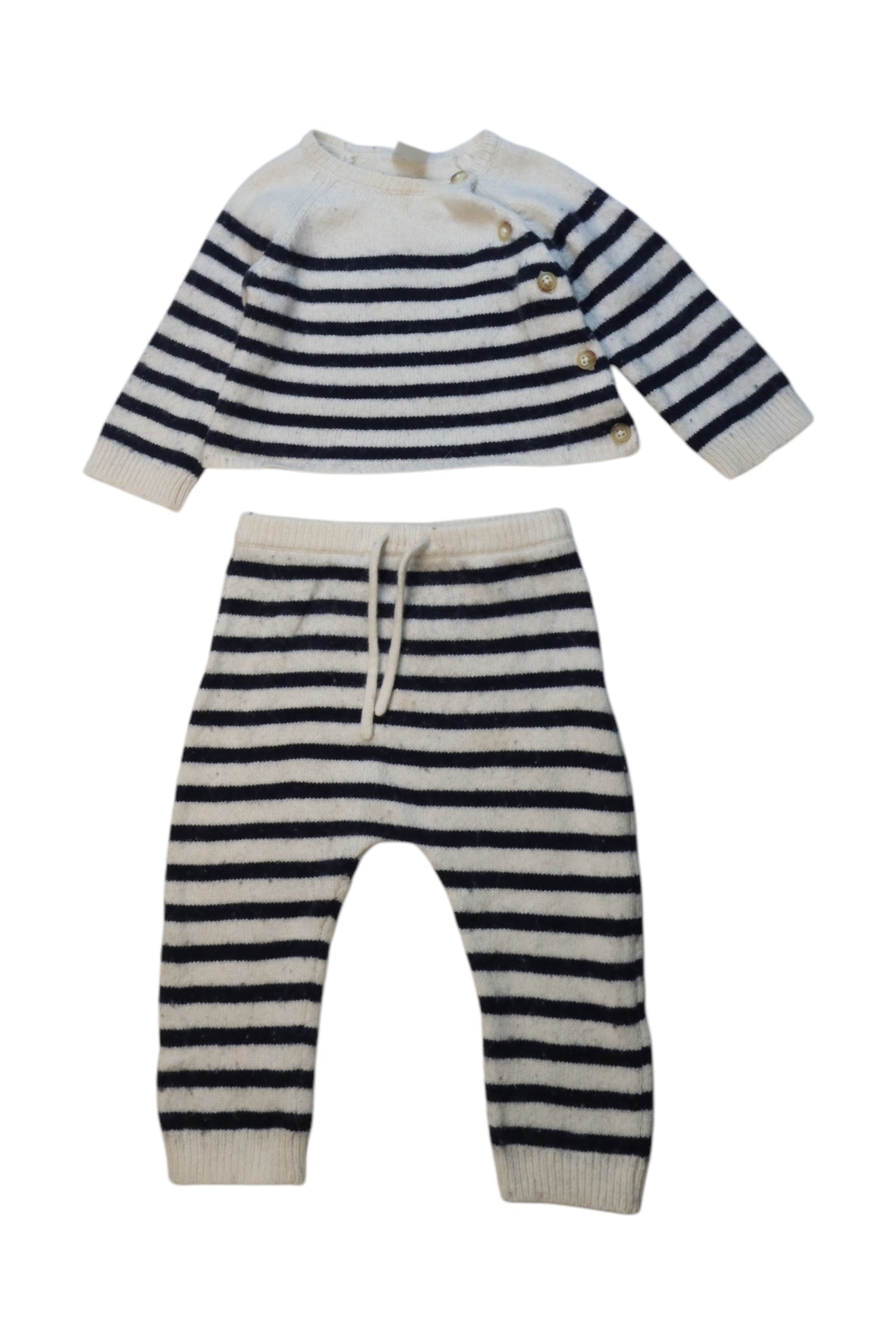 Petit Bateau Striped Knit Set 6-12M、mySite、g9winljtr