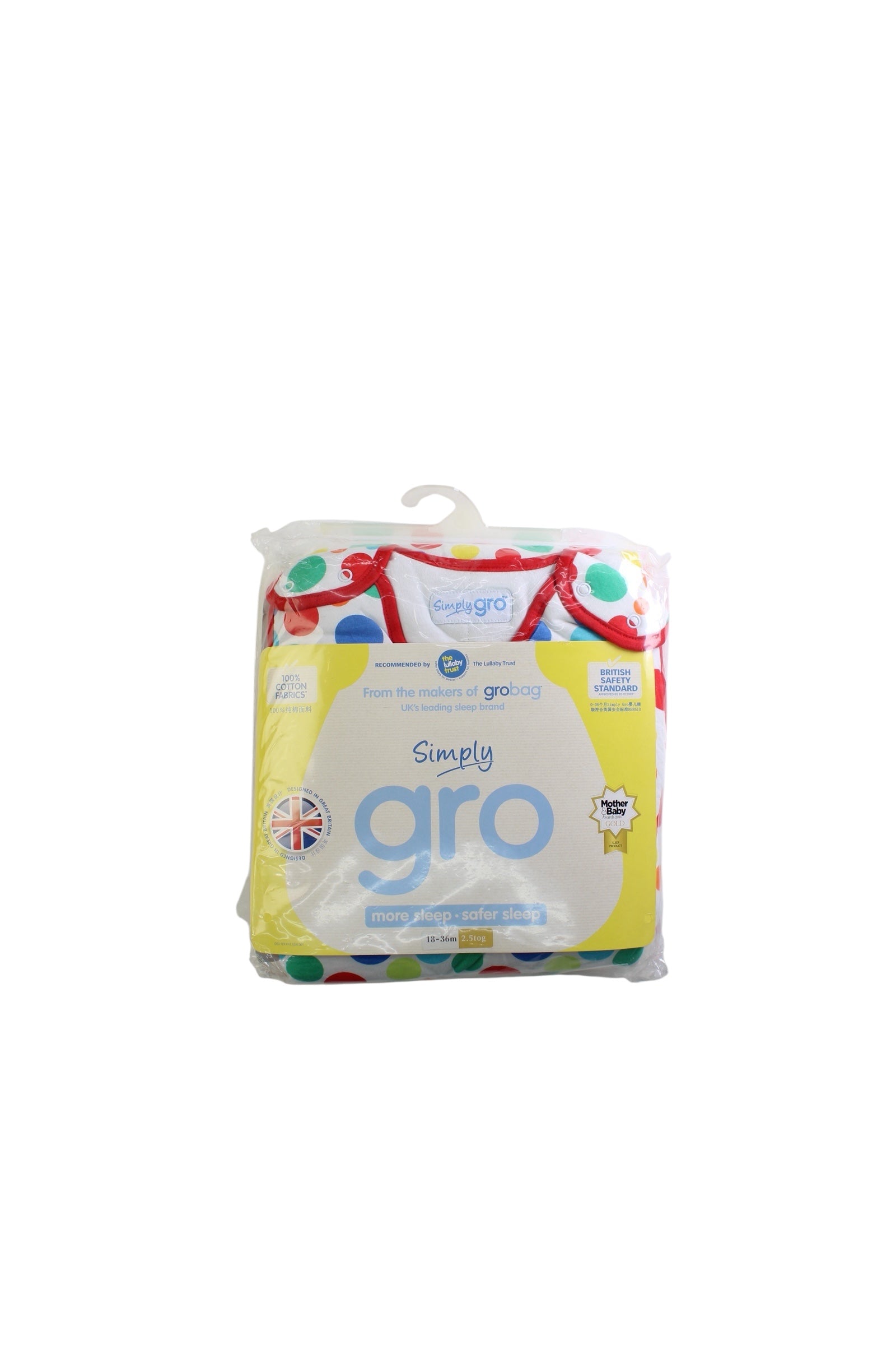 Grobag Polka Dot Sleep Sac 18-36M、mySite、g9winljtr
