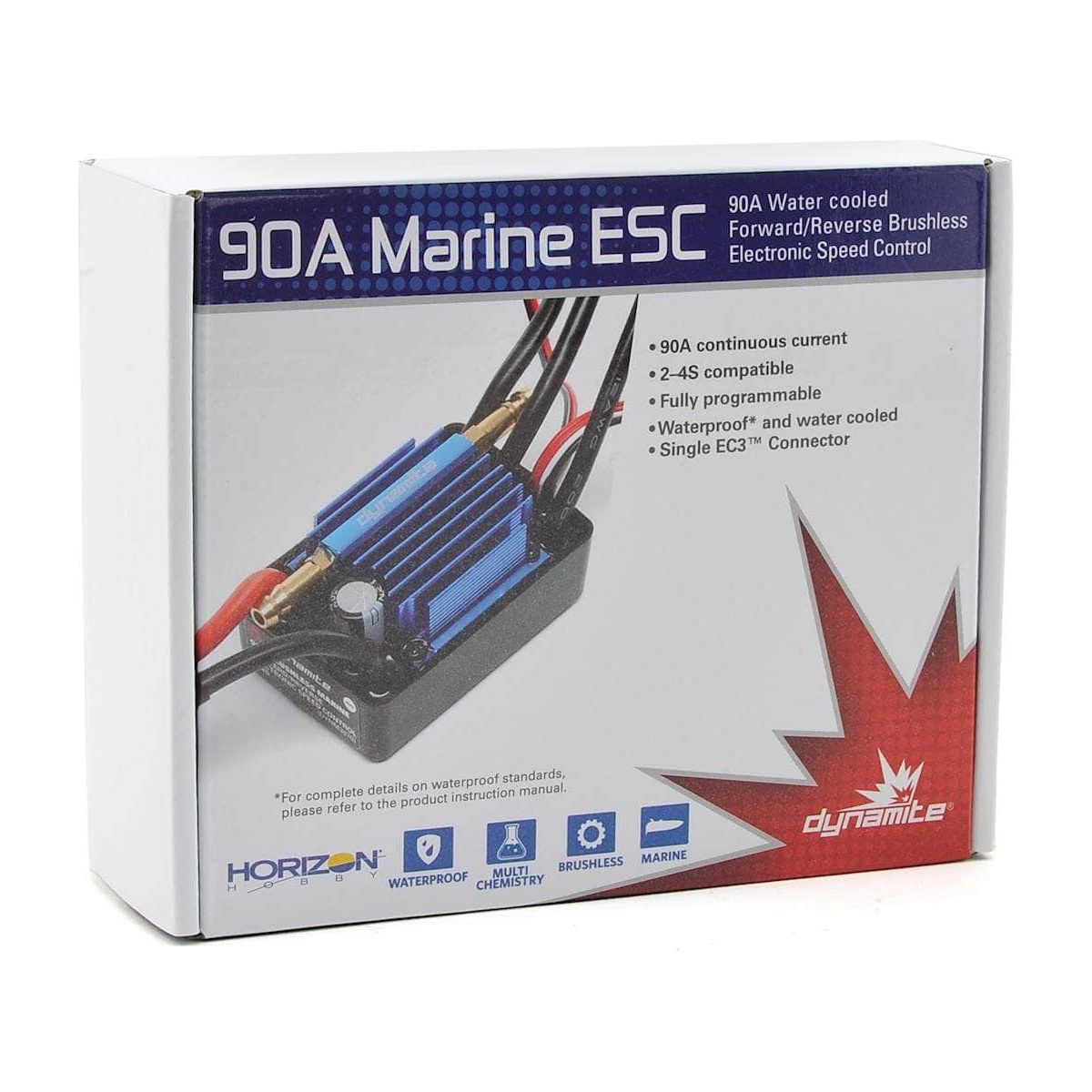  DYNM3870, Dynamite 90A Brushless Waterproof Marine ESC (2-4S)、mySite、merchandisen