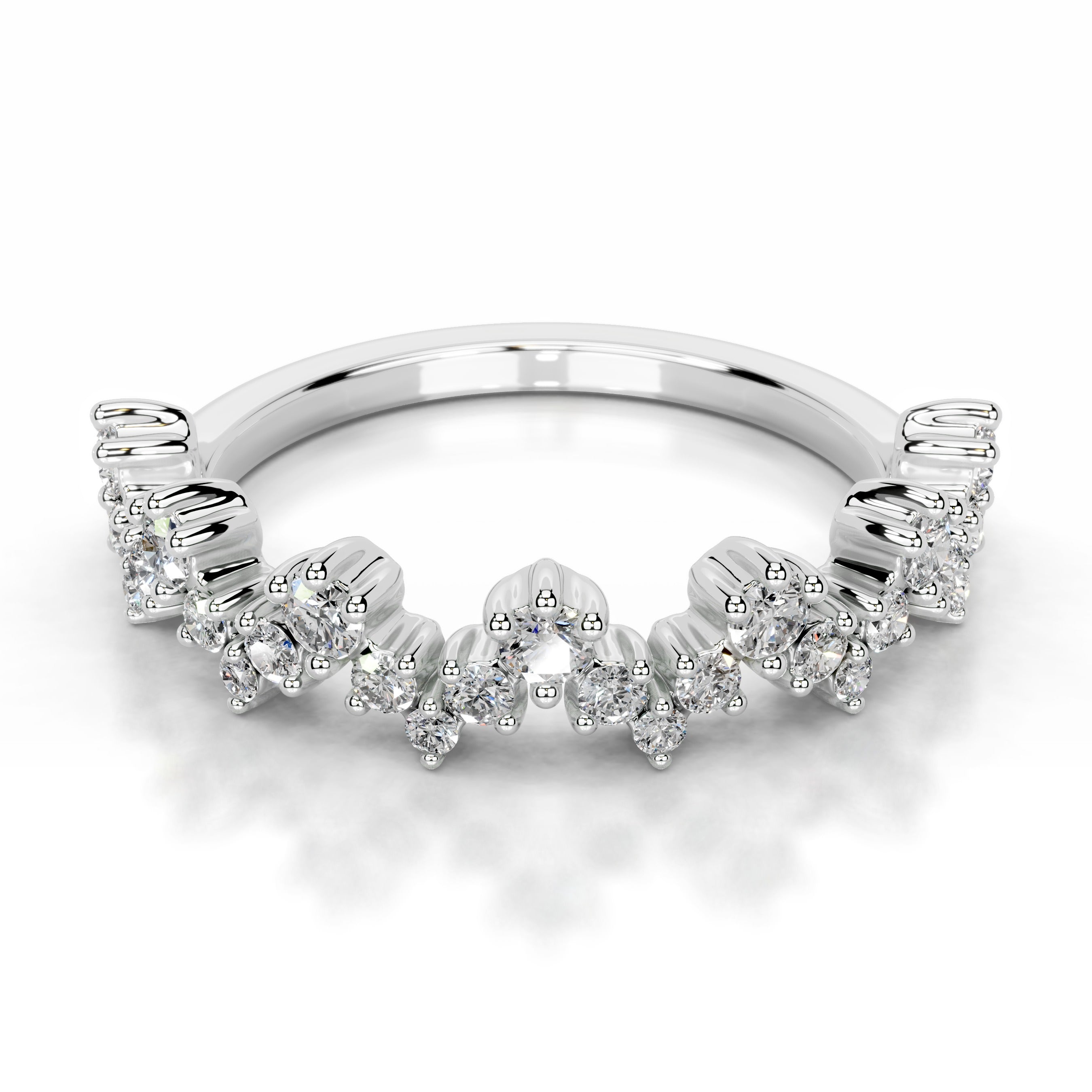 Julane Lab Grown Diamond Wedding band - 18K White Gold、mySite、hinf8tx79