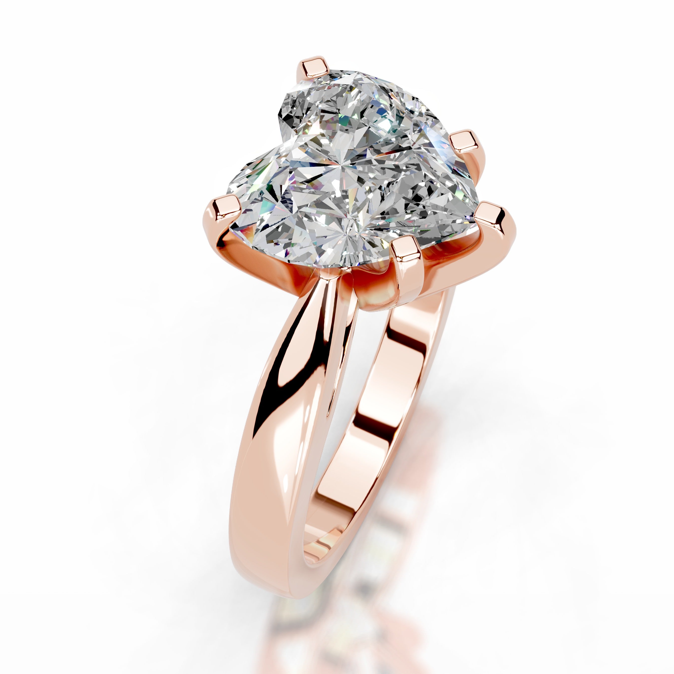 Diana Moissanite Ring - 14K Rose Gold、mySite、hinf8tx79