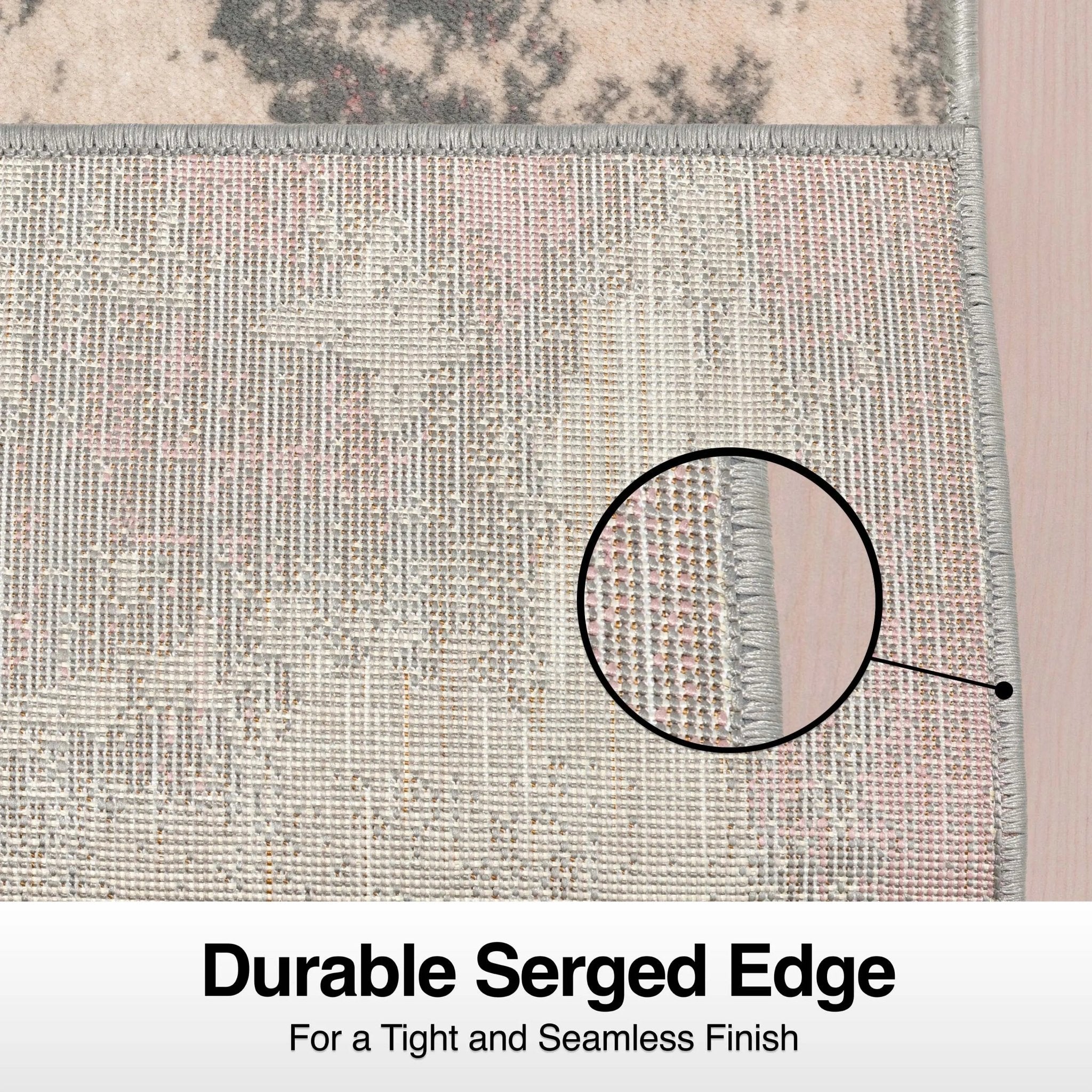 Custom Size Runner Kalia Abstract Modern Grey Blush 27 Inch Wide x Choose Your Length Hallway Runner Rug、mySite、gigharbornorthrealestate