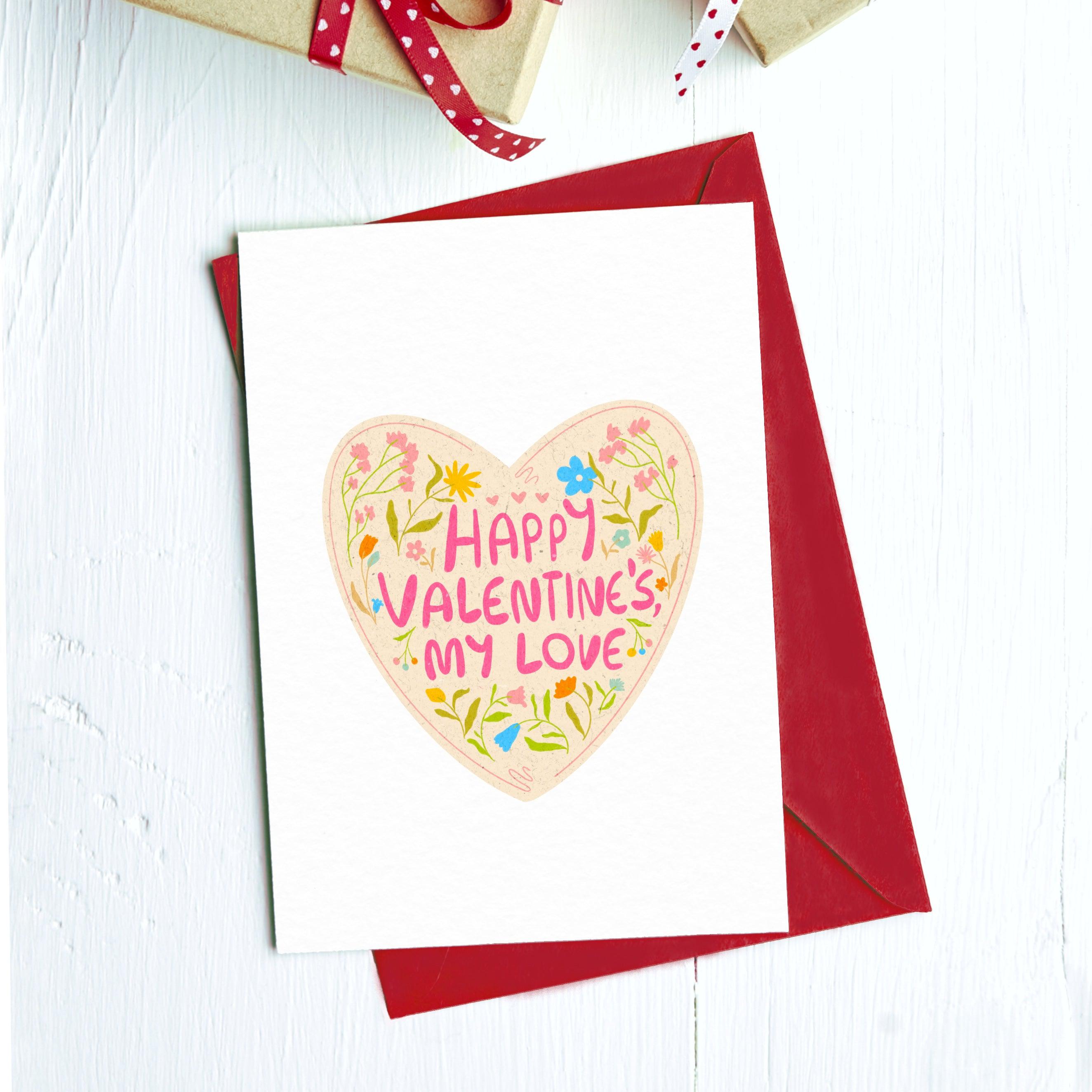  Happy Valentine's My Love Greeting Card、mySite、elrpsem3k