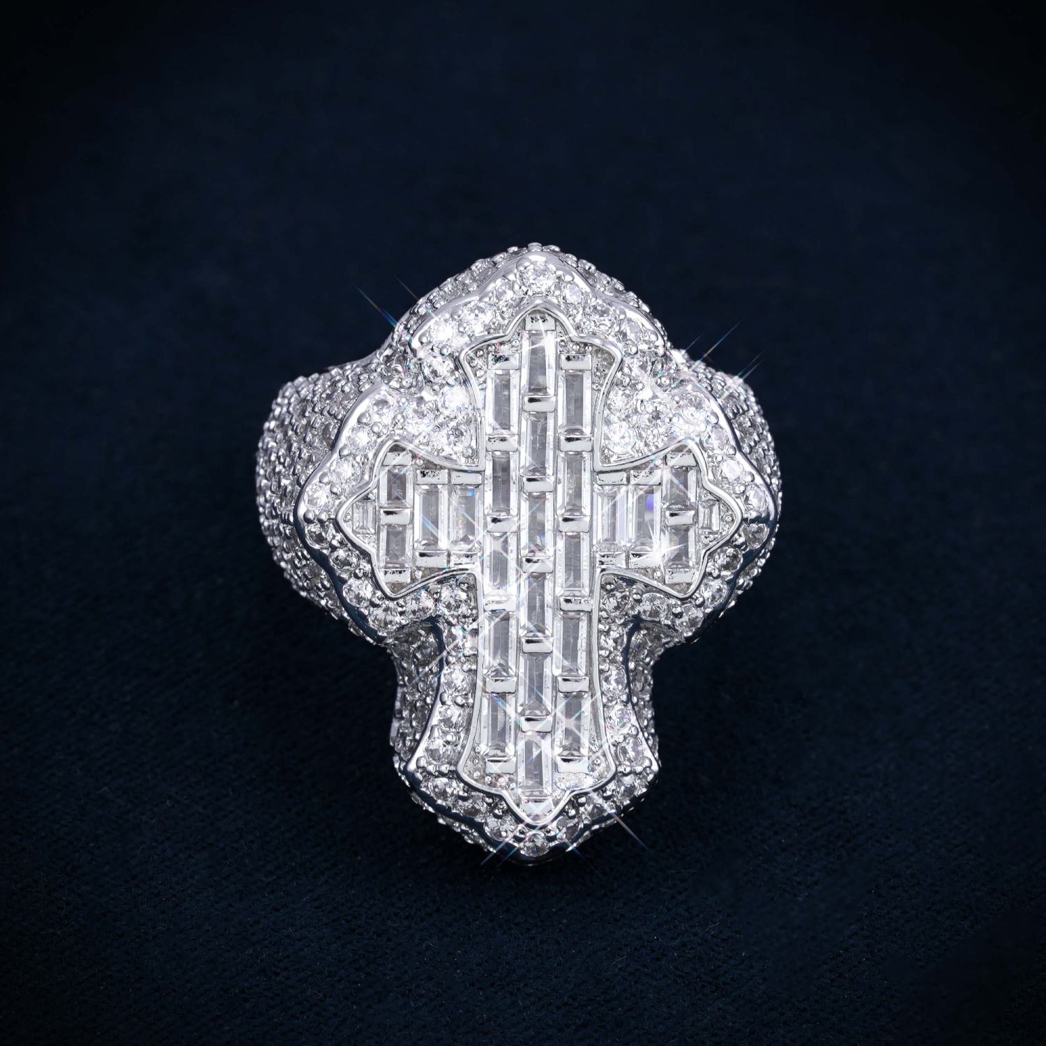 VVS Fleur Cross Ring 14K Gold、mySite、hinf8tx79