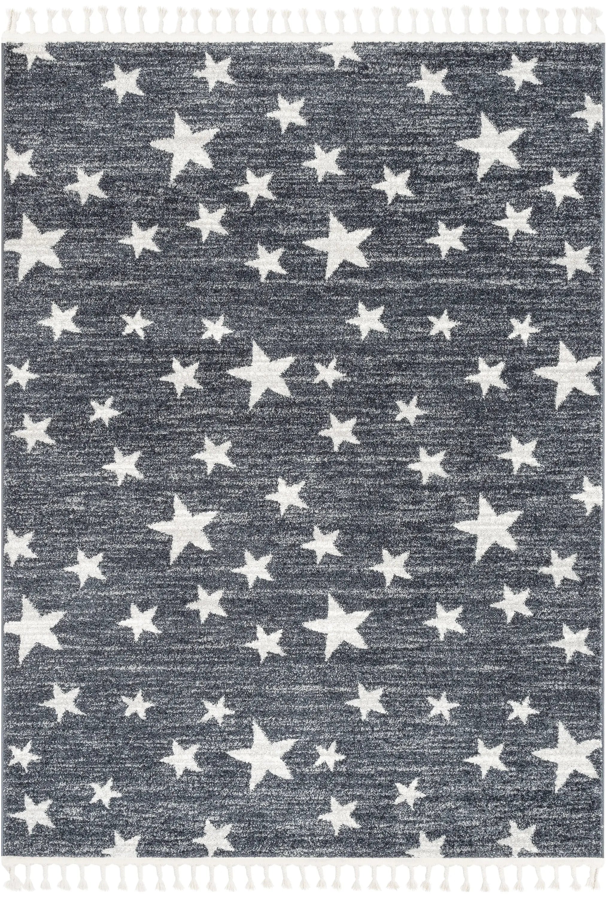 Stars Modern Geometric Grey Kids Rug、mySite、gigharbornorthrealestate