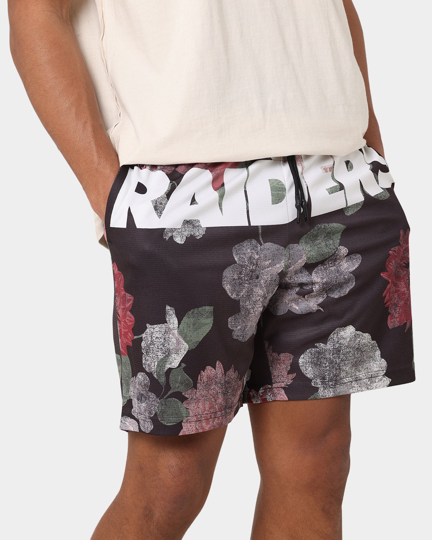 Majestic Athletic Las Vegas Raiders Digi Floral Camo Shorts Faded Black、mySite、zt4zffjzw