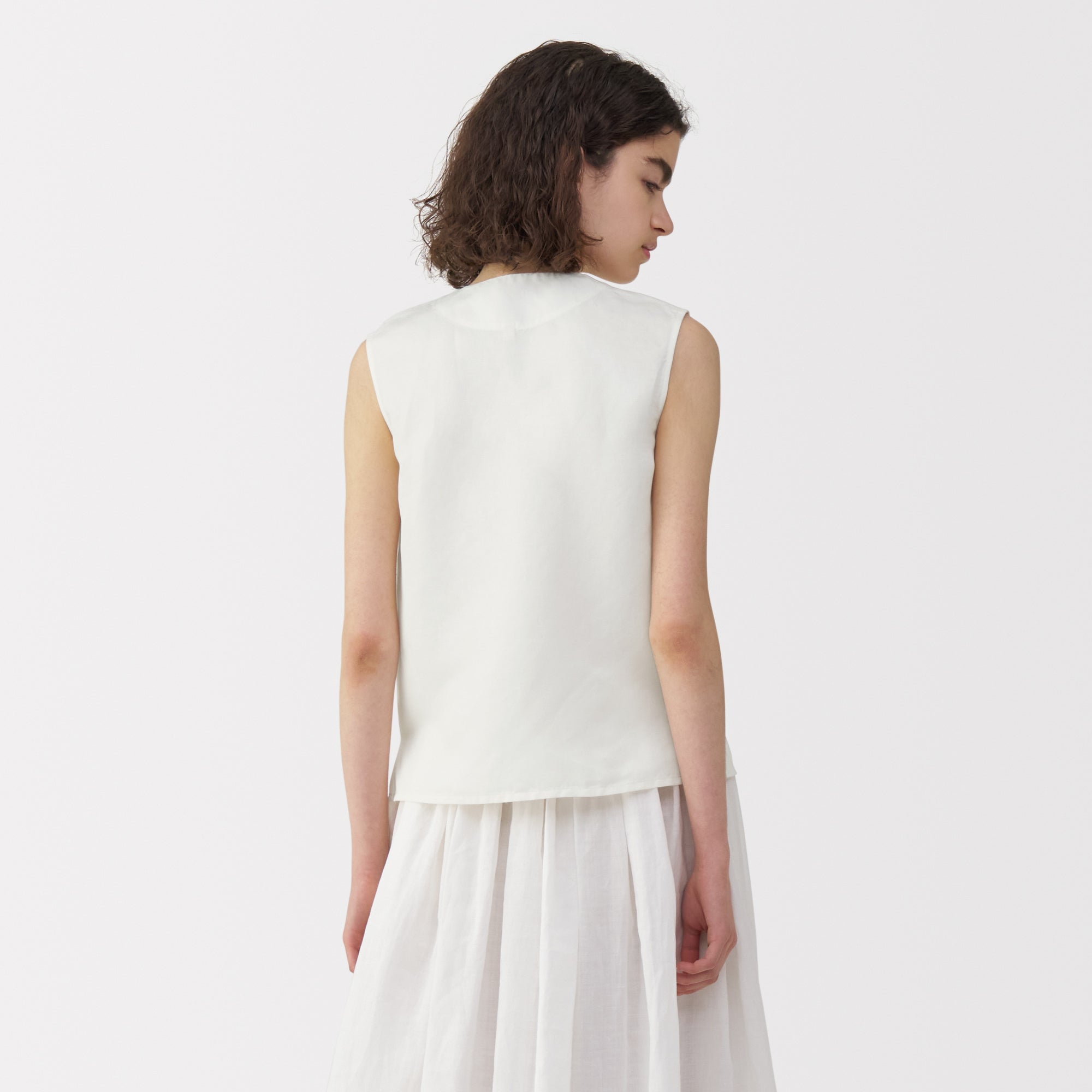  Labo Women's Linen Silk Sleeveless Shirt、mySite、sugarbowlscore