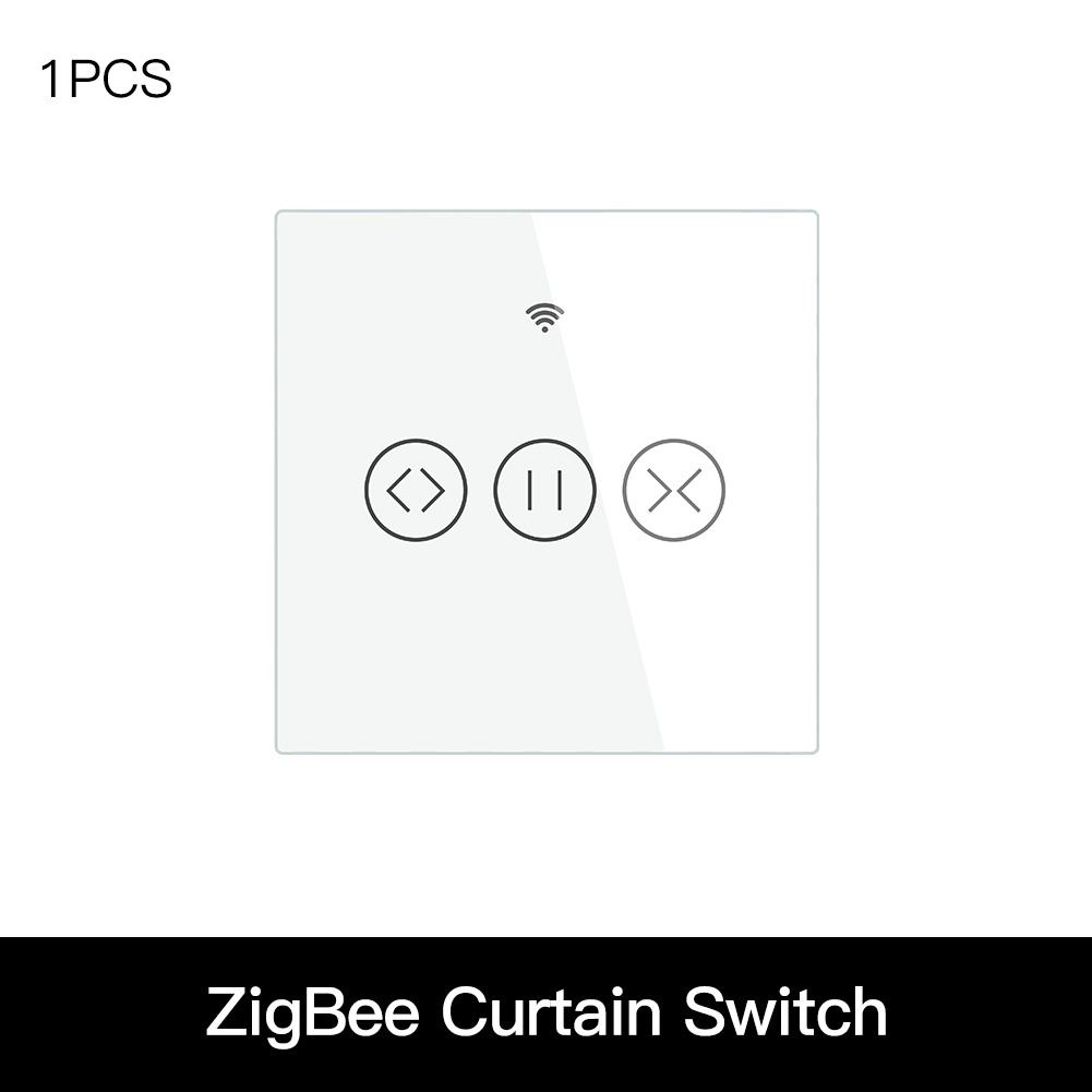 MOES ZigBee Curtain Switch Smart Touch RF Roller Blinds Shutter Switch EU、mySite、fannypackpong