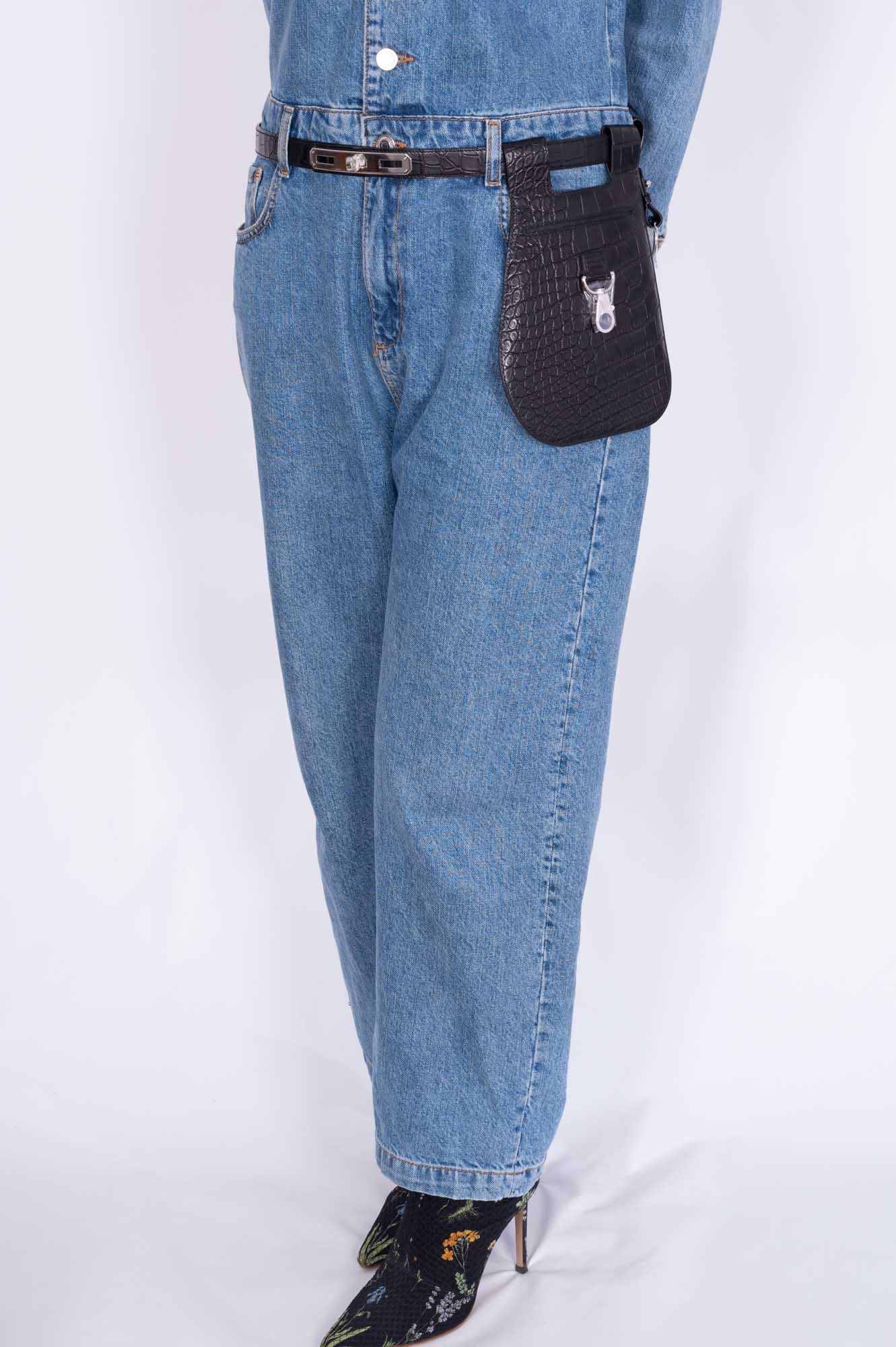 Hermès O'Kelly Move 24 Belt Black Alligator Palladium Hardware、mySite、garminoutage.com