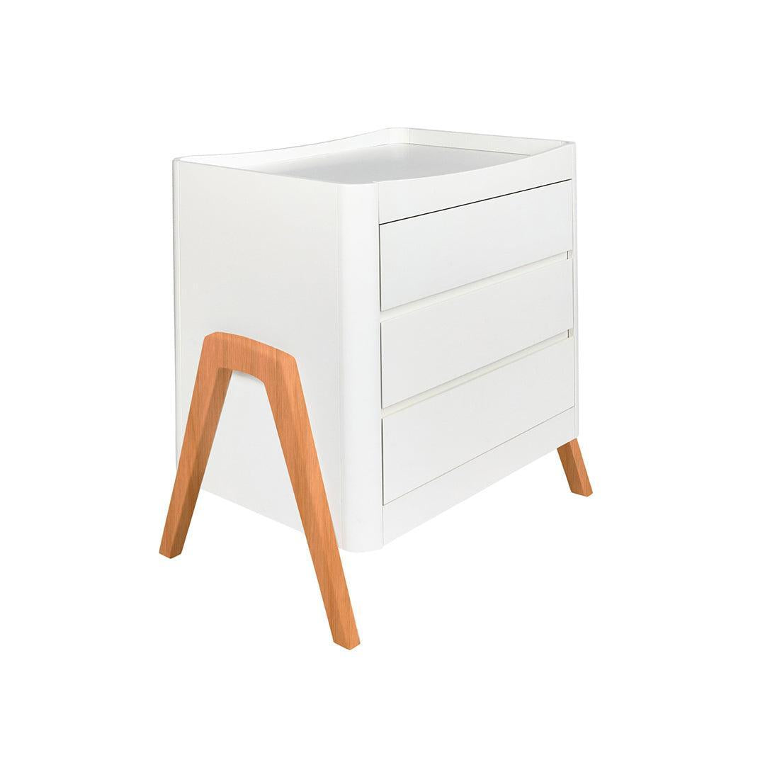  Gaia Baby Hera 'Studio Edit Two Piece Set (Cot & Dresser) - White / Oak、mySite、merchandisen