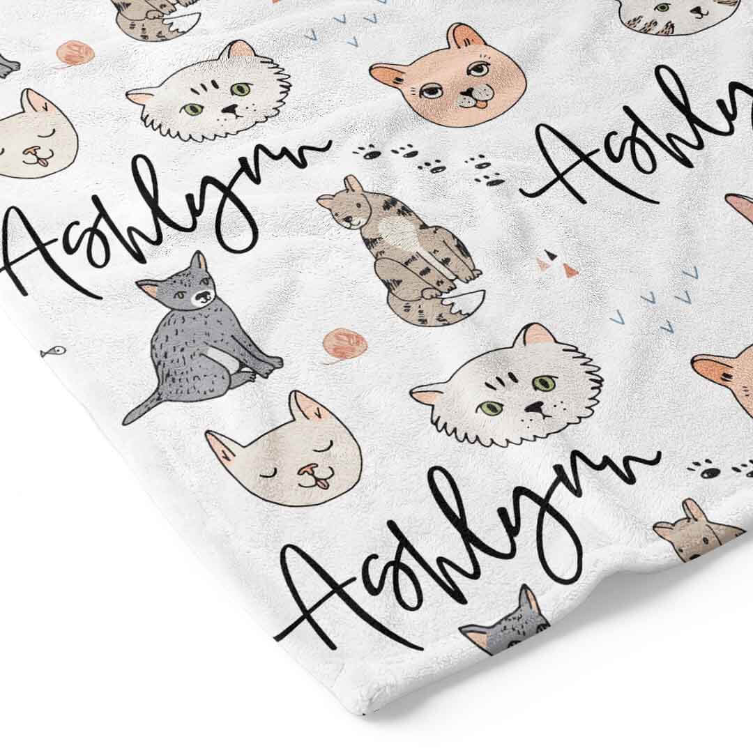  Purrdy Kittens Personalized Toddler Blanket、mySite、layawaytickets