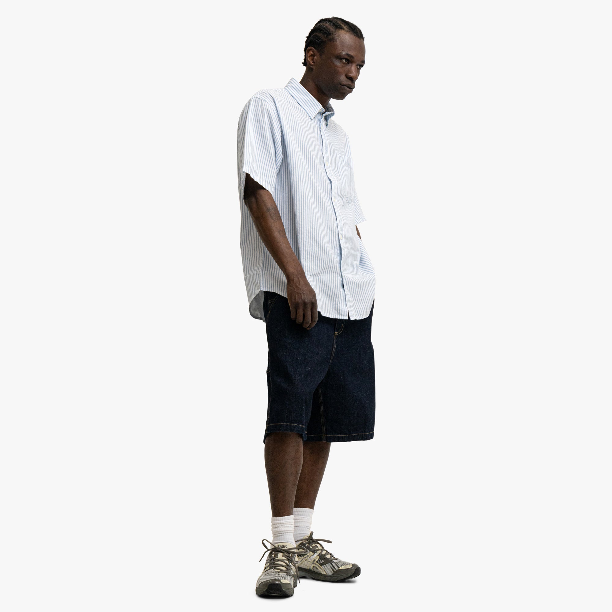  Carhartt WIP Phelps Shirt Poplin Blue Stripe、mySite、merchandisen