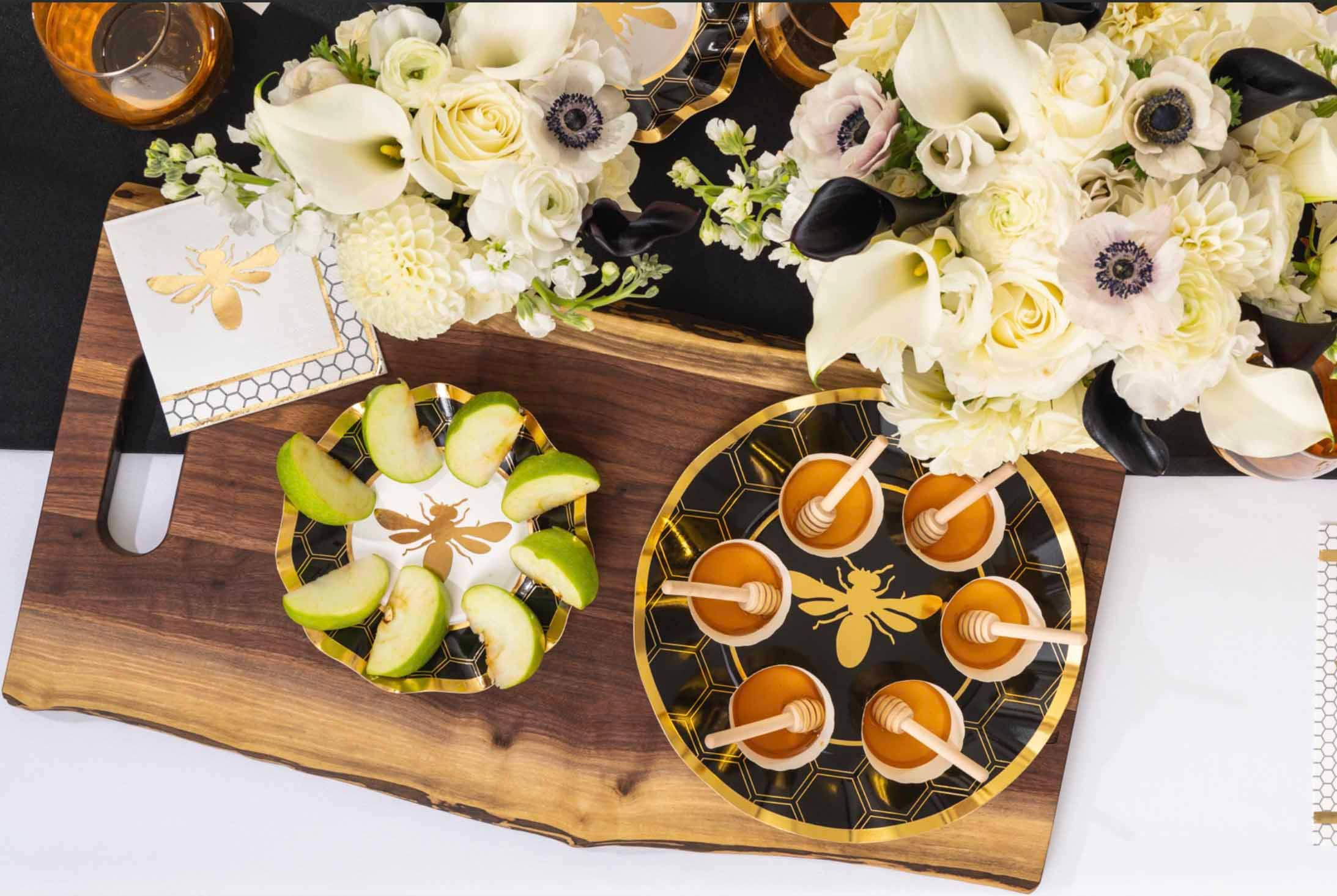 Honeybee Wavy Paper Appetizer and Dessert Bowls - Set of 8、mySite、topwebapps