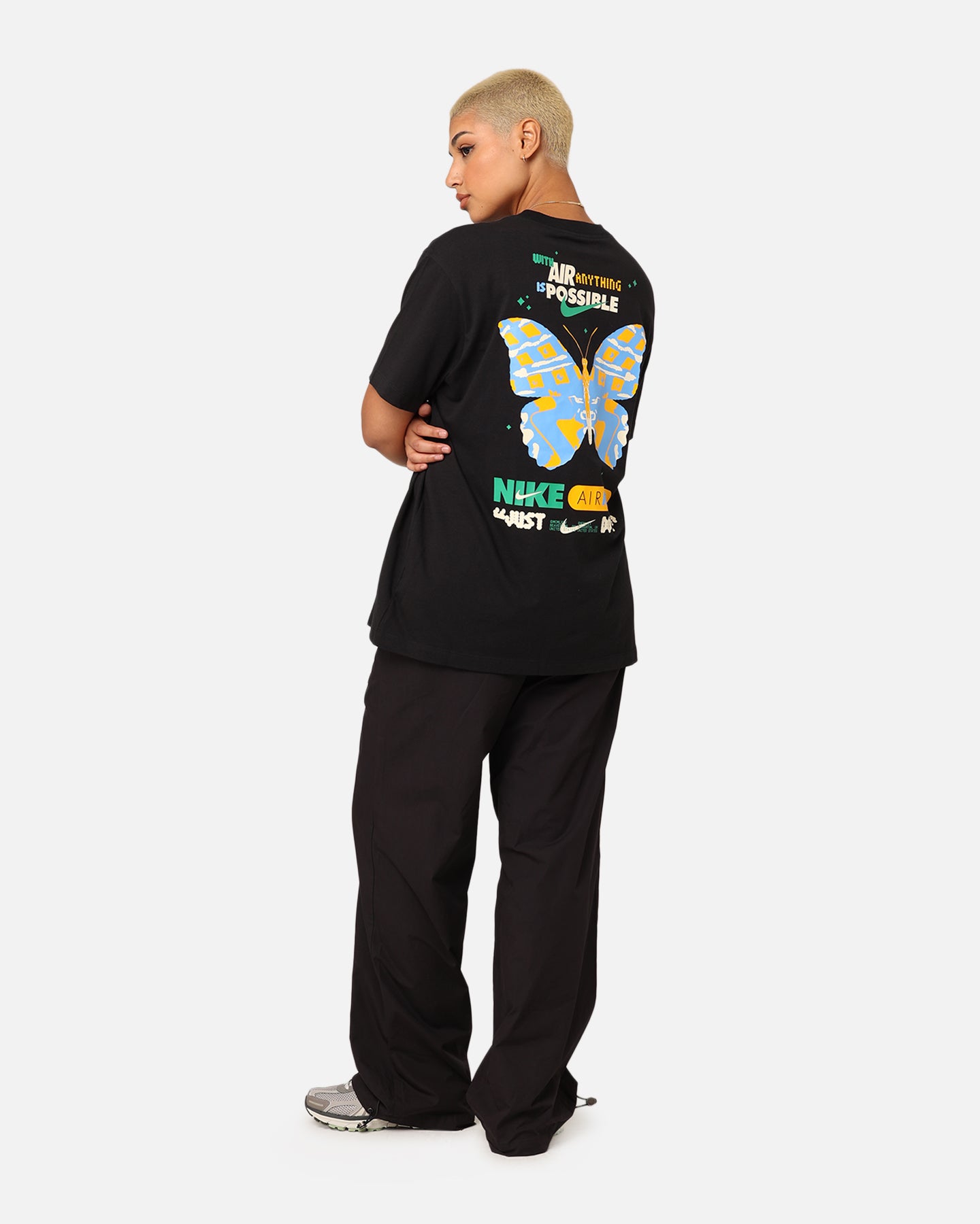 Nike Women's Sportswear Graphic Boyfriend T-Shirt Black、mySite、zt4zffjzw