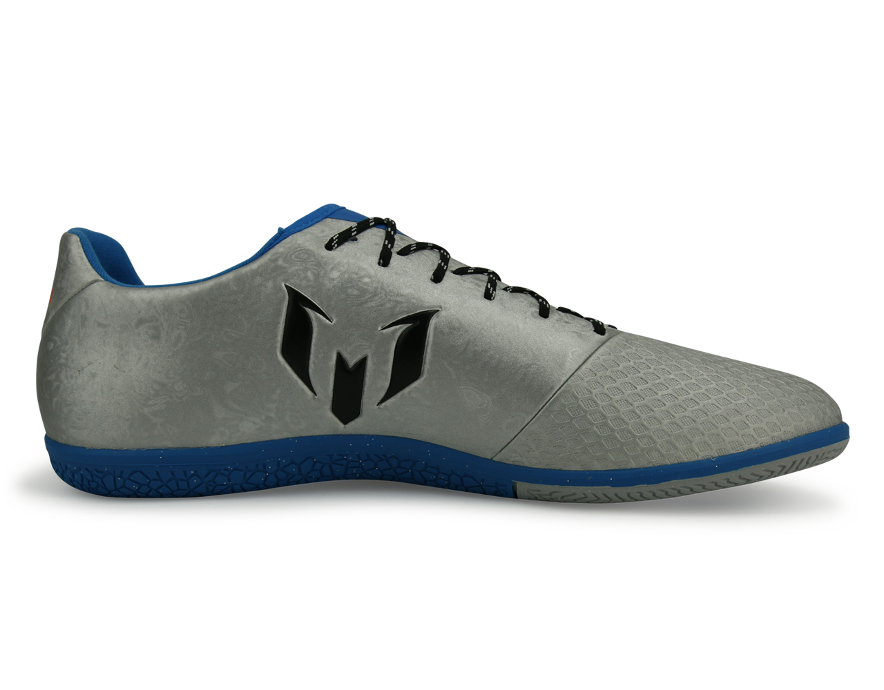 adidas Men's Messi 16.3 Indoor Soccer Shoes Silver Metallic/Core Black/Sho Blue、mySite、noshort