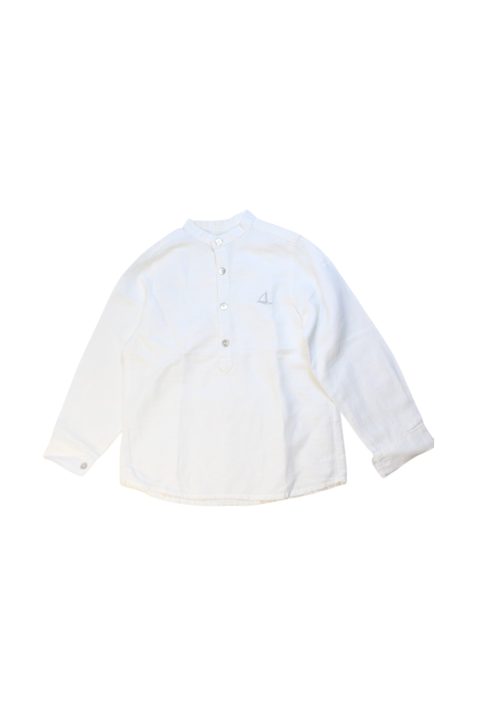 Foque Button-Down Long Sleeve Shirt - Size 6T、mySite、g9winljtr