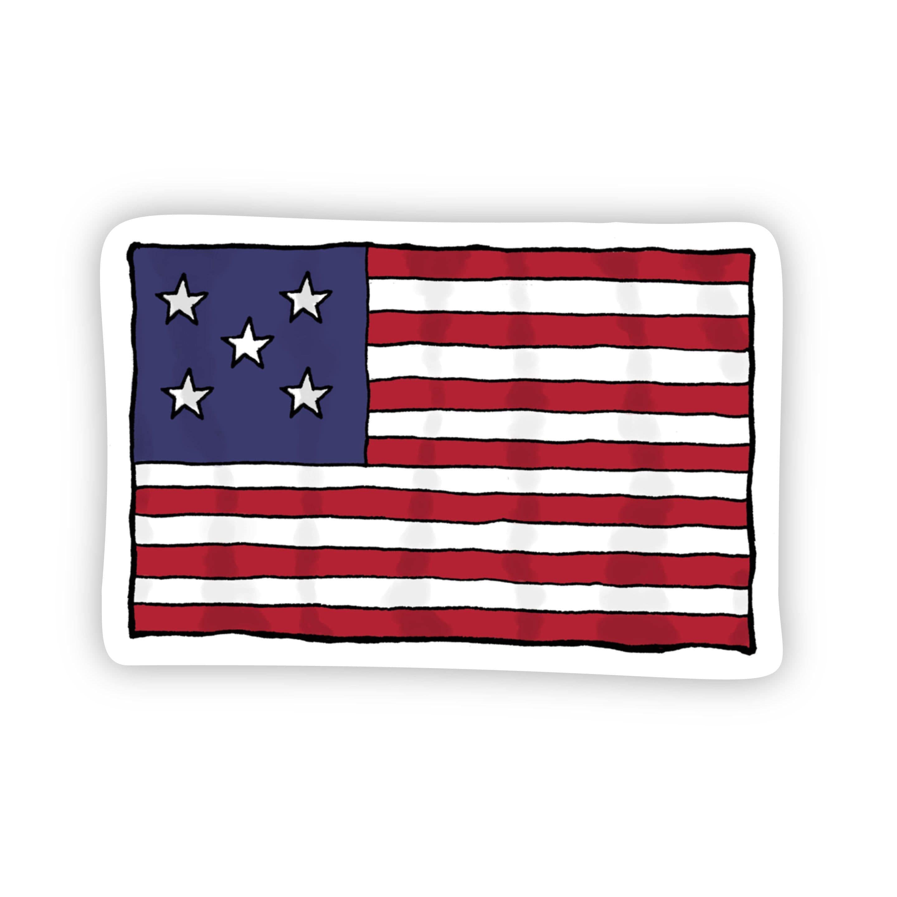  USA Flag Sticker、mySite、elrpsem3k