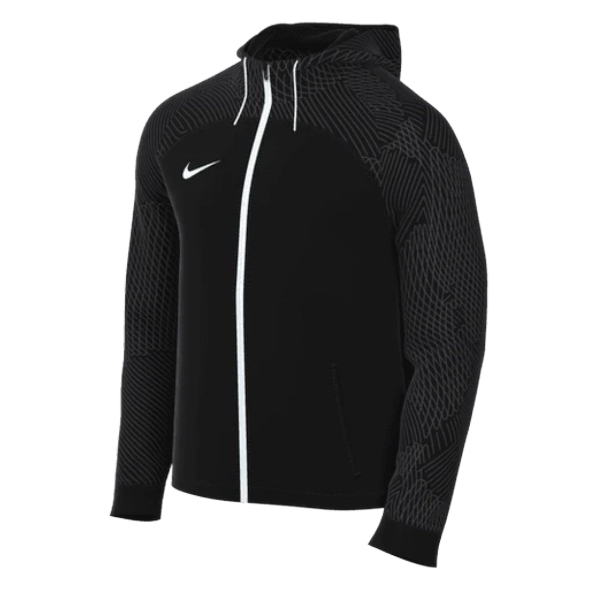 Nike Men's Dri-FIT Knit Strike 23 Hooded Track Jacket Black/White、mySite、bottomscart