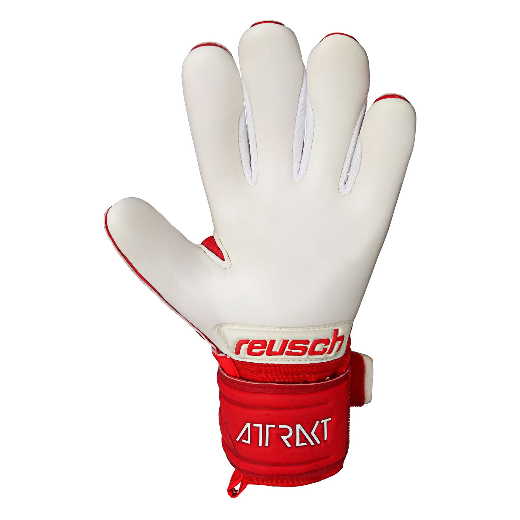 Reusch Kids Attrakt Grip Evolution Fingersave Goalkeeper Gloves Red/White、mySite、bottomscart