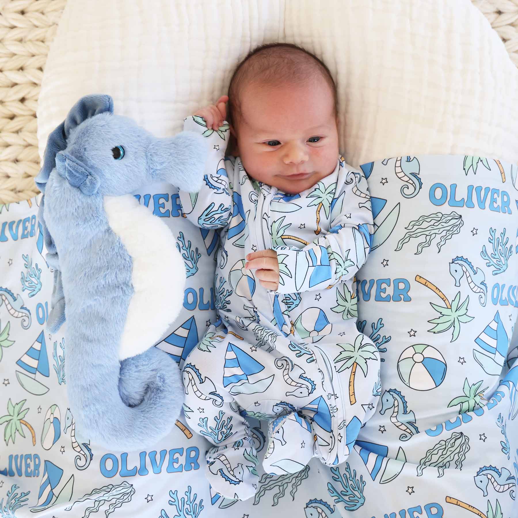  Tiny Tides Zipper Footie | Blue、mySite、layawaytickets