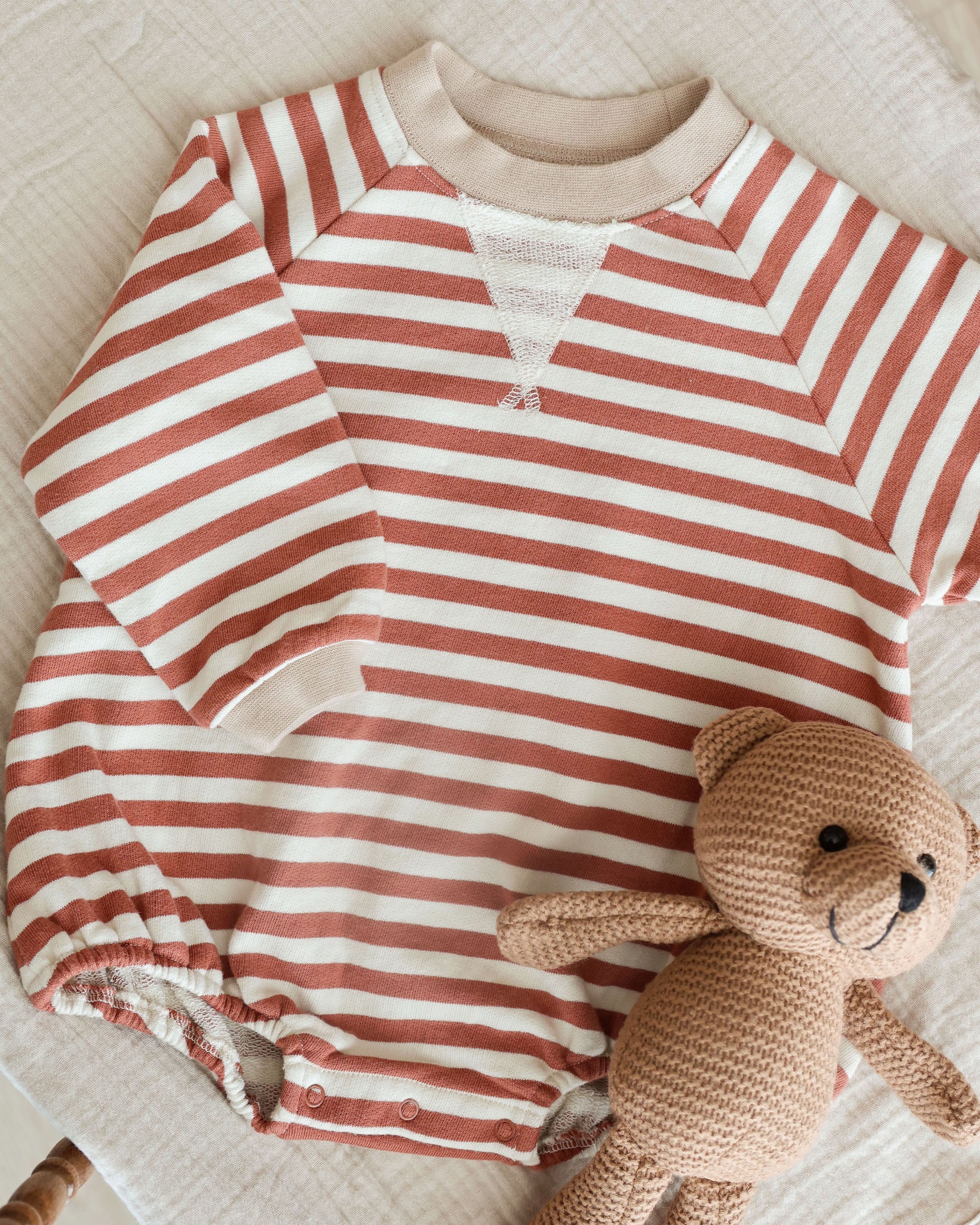  Crewneck Romper || Poppy Stripe、mySite、layawaytickets