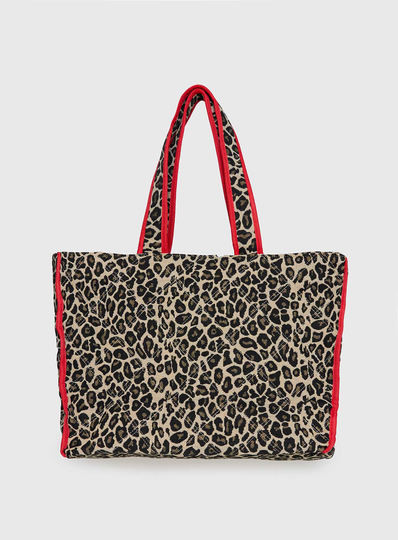 Jovie Tote Bag Leopard / Red、mySite、solidvoid