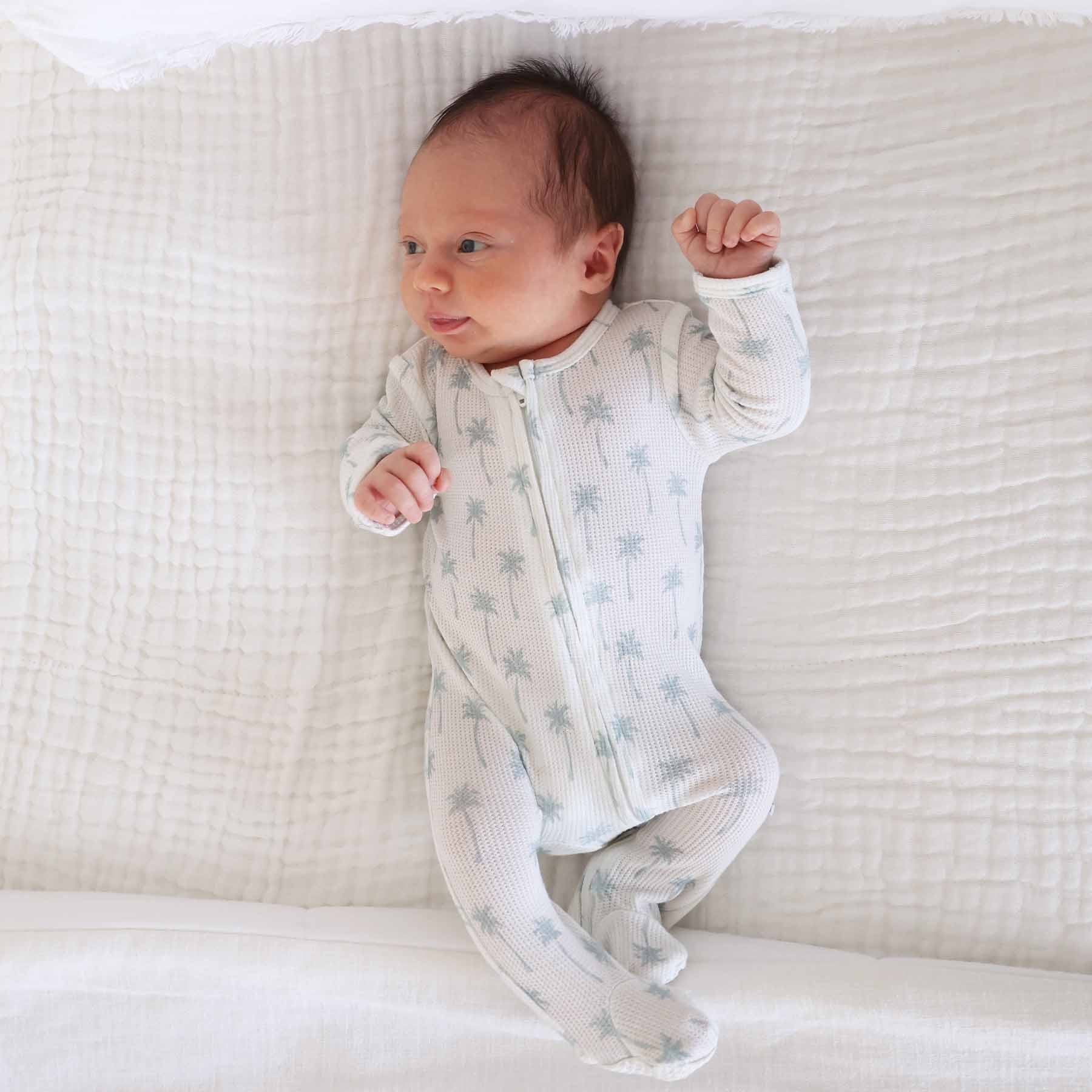  Preppy Palms Bamboo Waffle Zipper Footie、mySite、layawaytickets