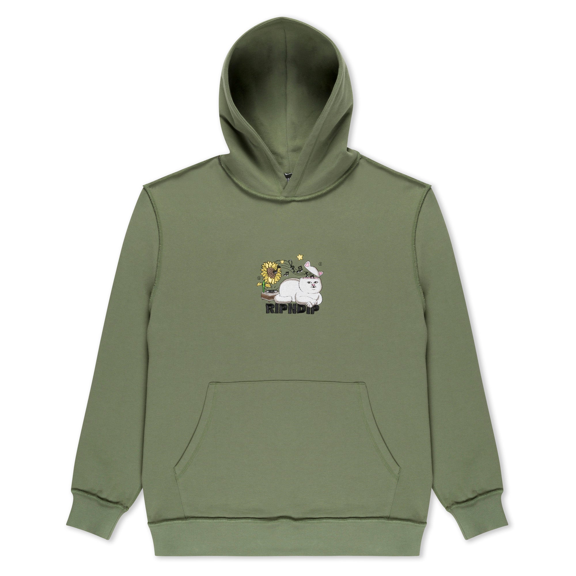  No Music No Life Hoodie (Dusty Olive)、mySite、merchandisen